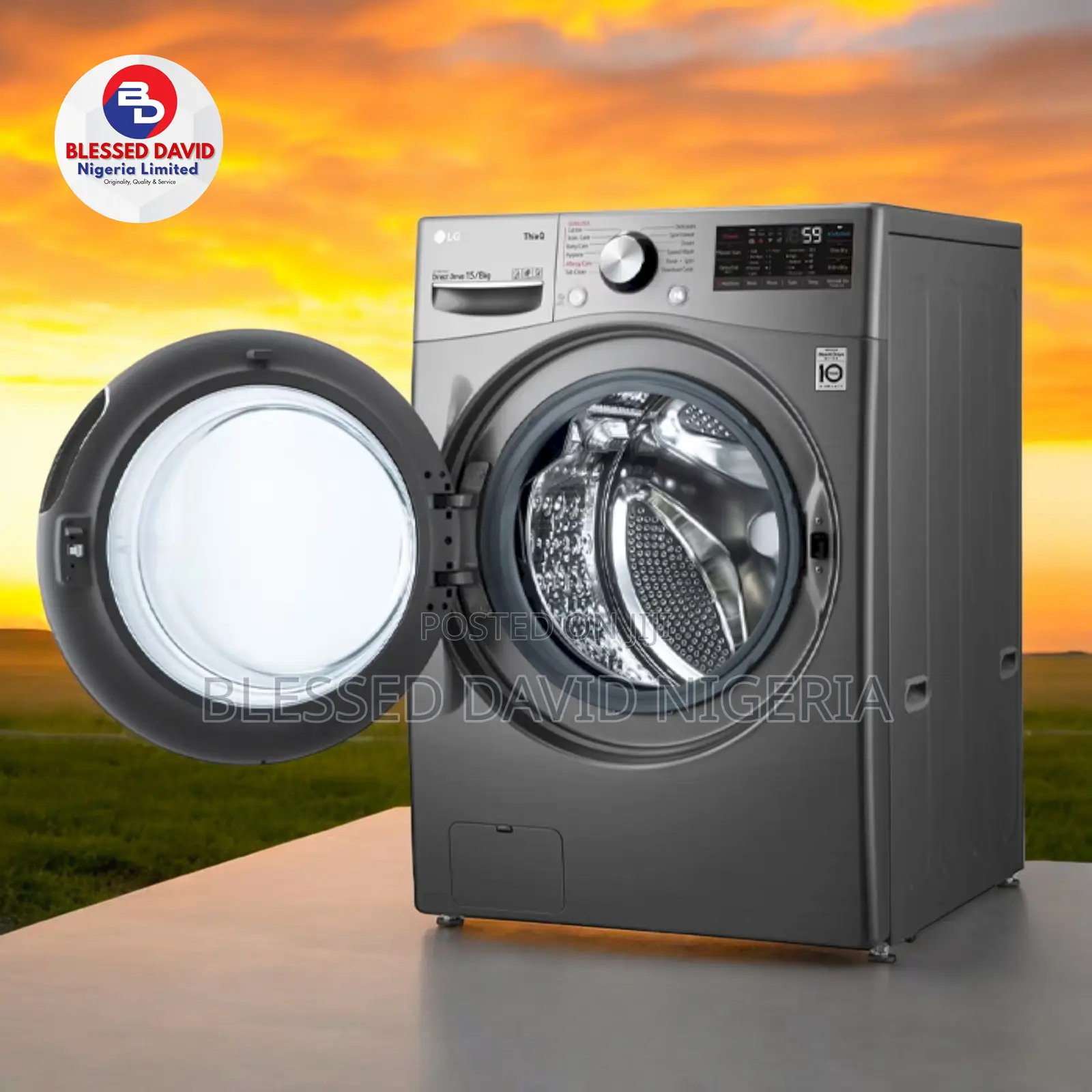 LG F0L9DGP2S 15/8kg Front Load (Wash Dry) Washing Machine