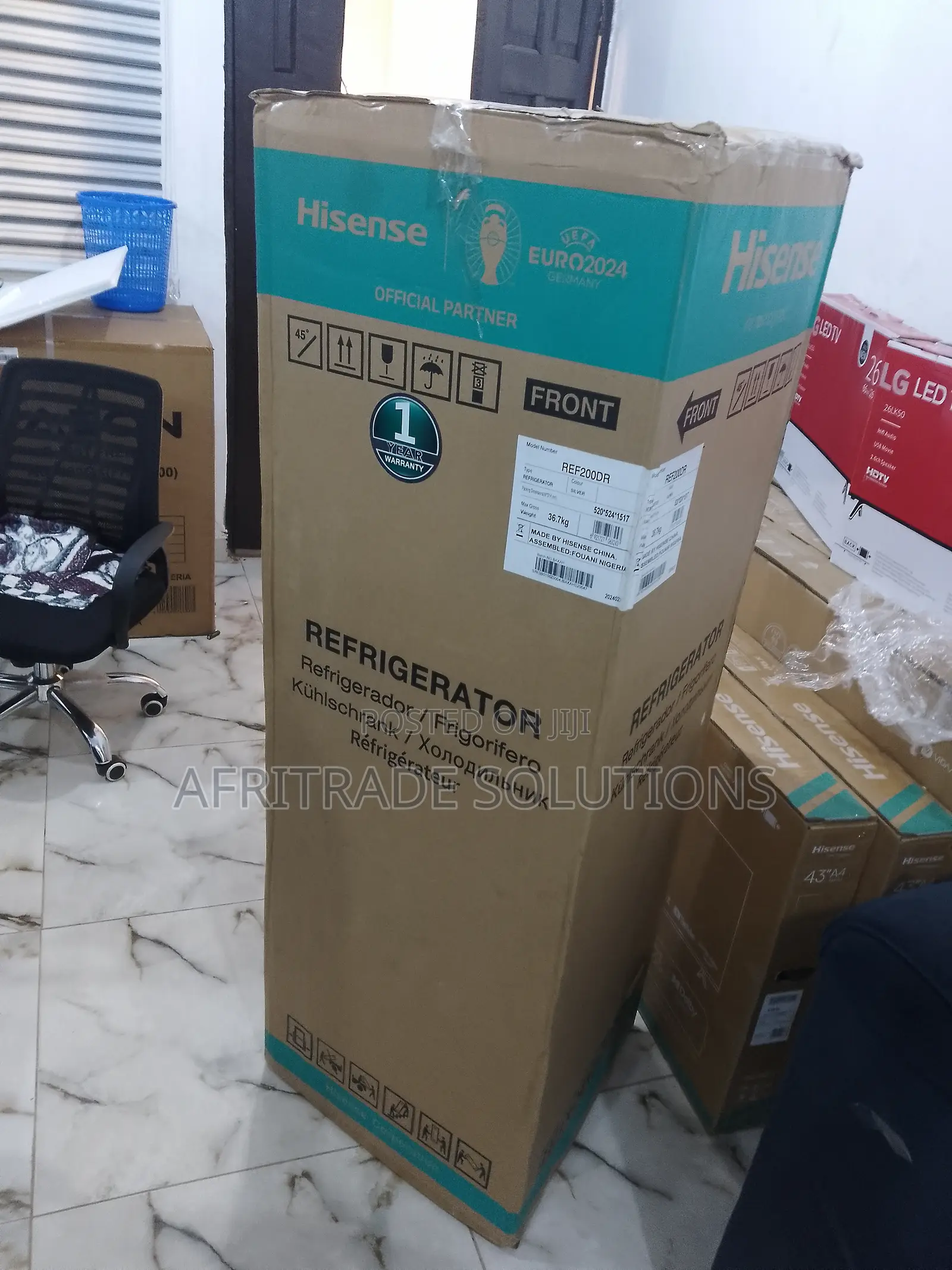 New, Energy Saving Hisense Ref200dr 154 Liters Refrigerator