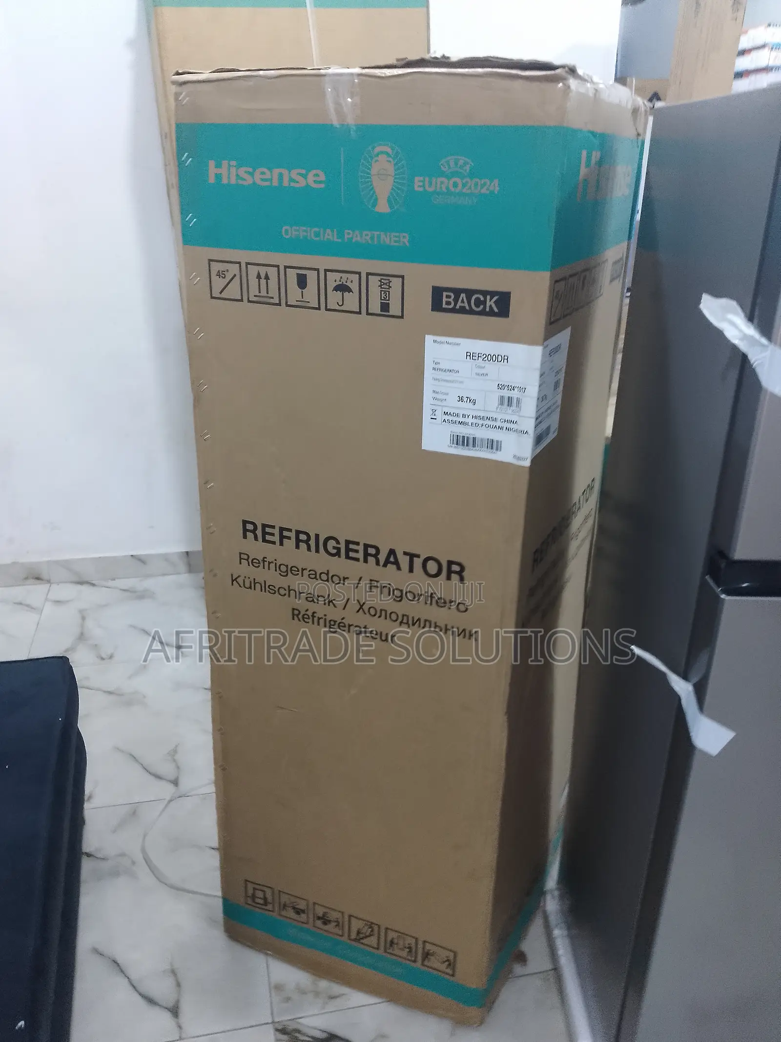 Brand New 154 Liters Hisense Top Mount Fridge