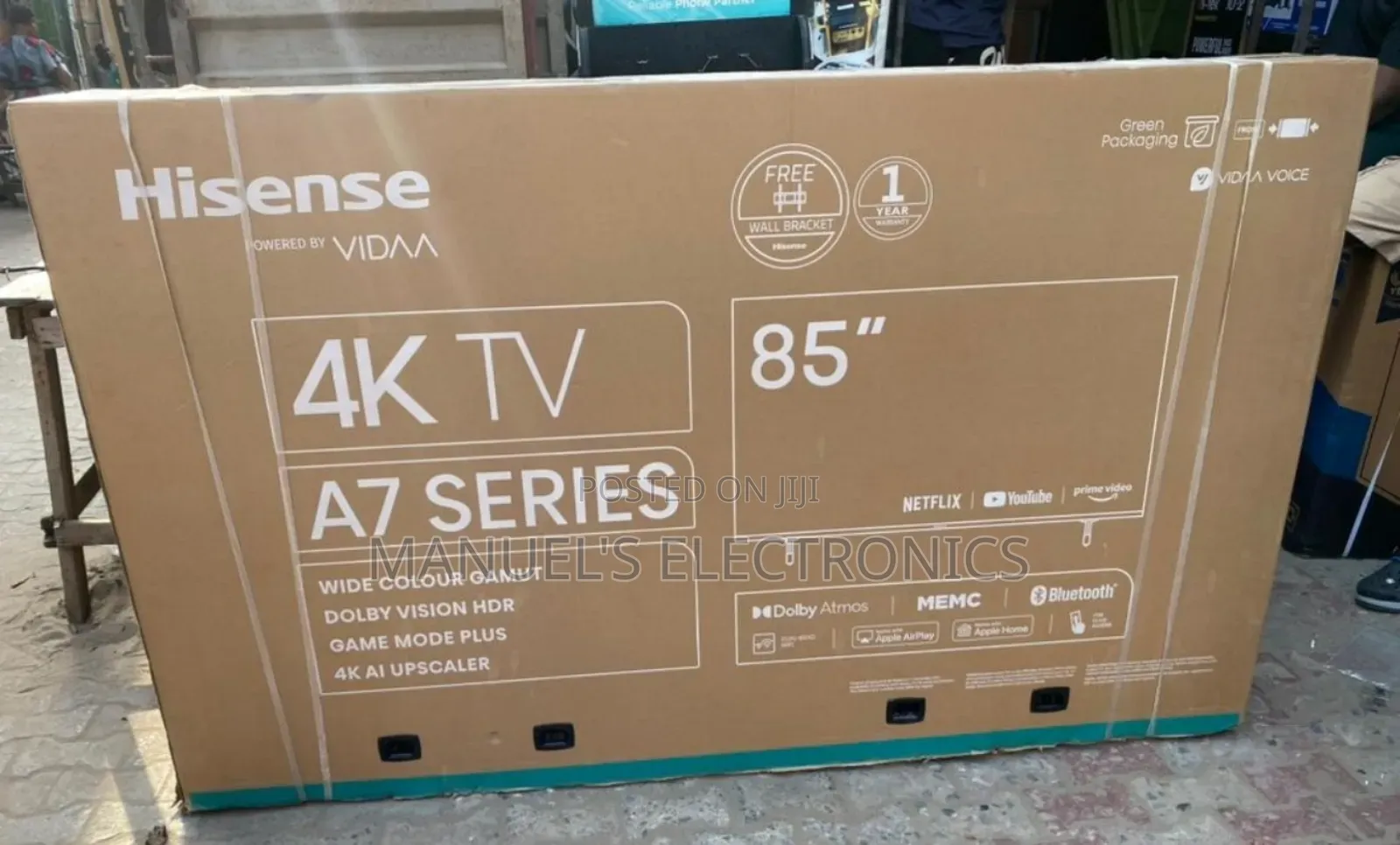 Hisense 85inche Smart Television With Warranty