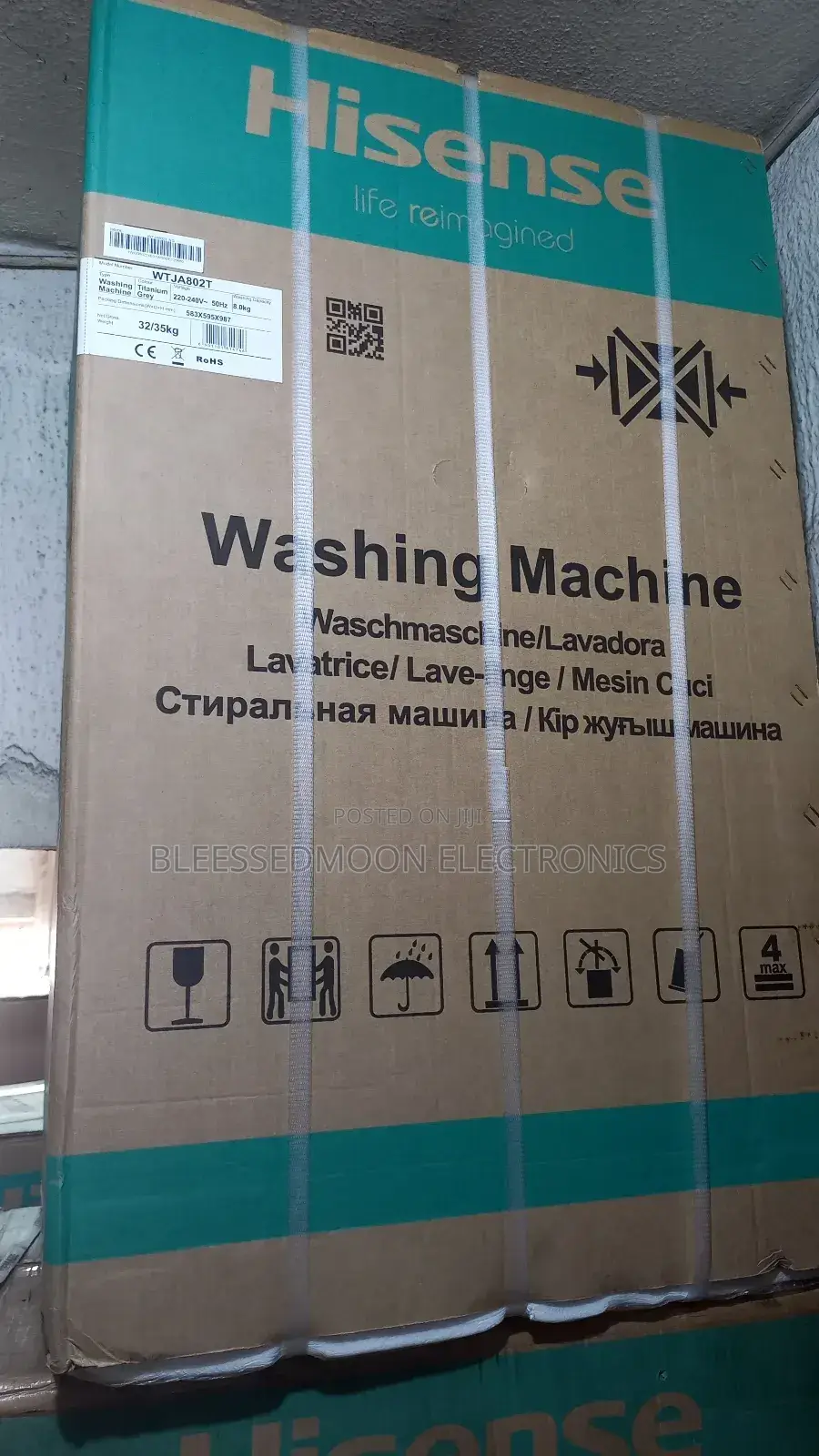 Hisense Inverter Automatic Washing Machine 8kg