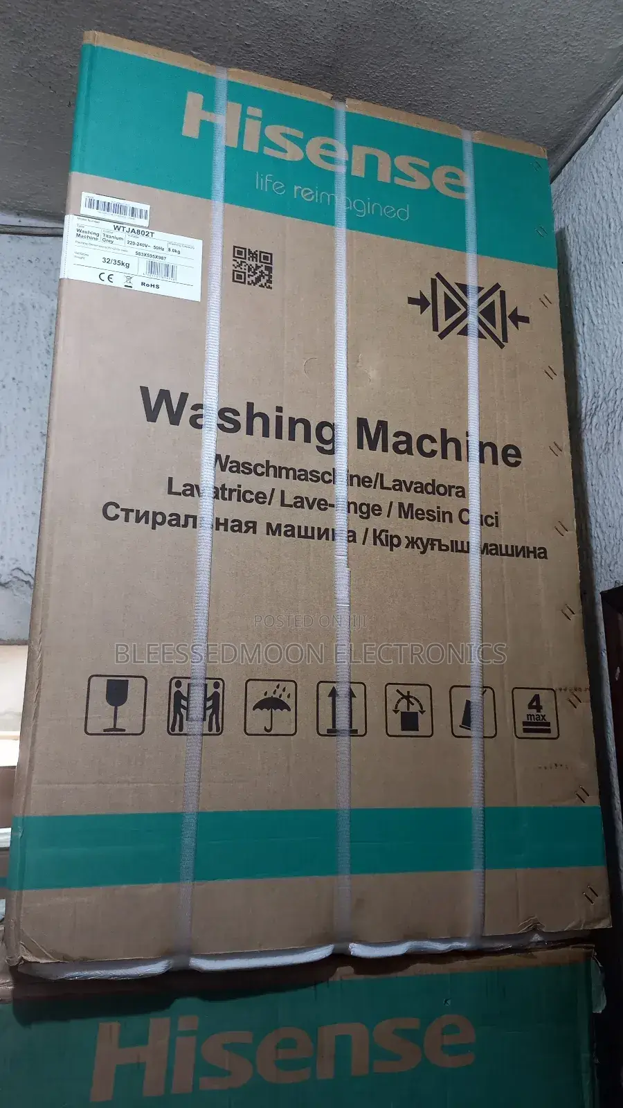 Hisense Inverter Automatic Washing Machine 8kg