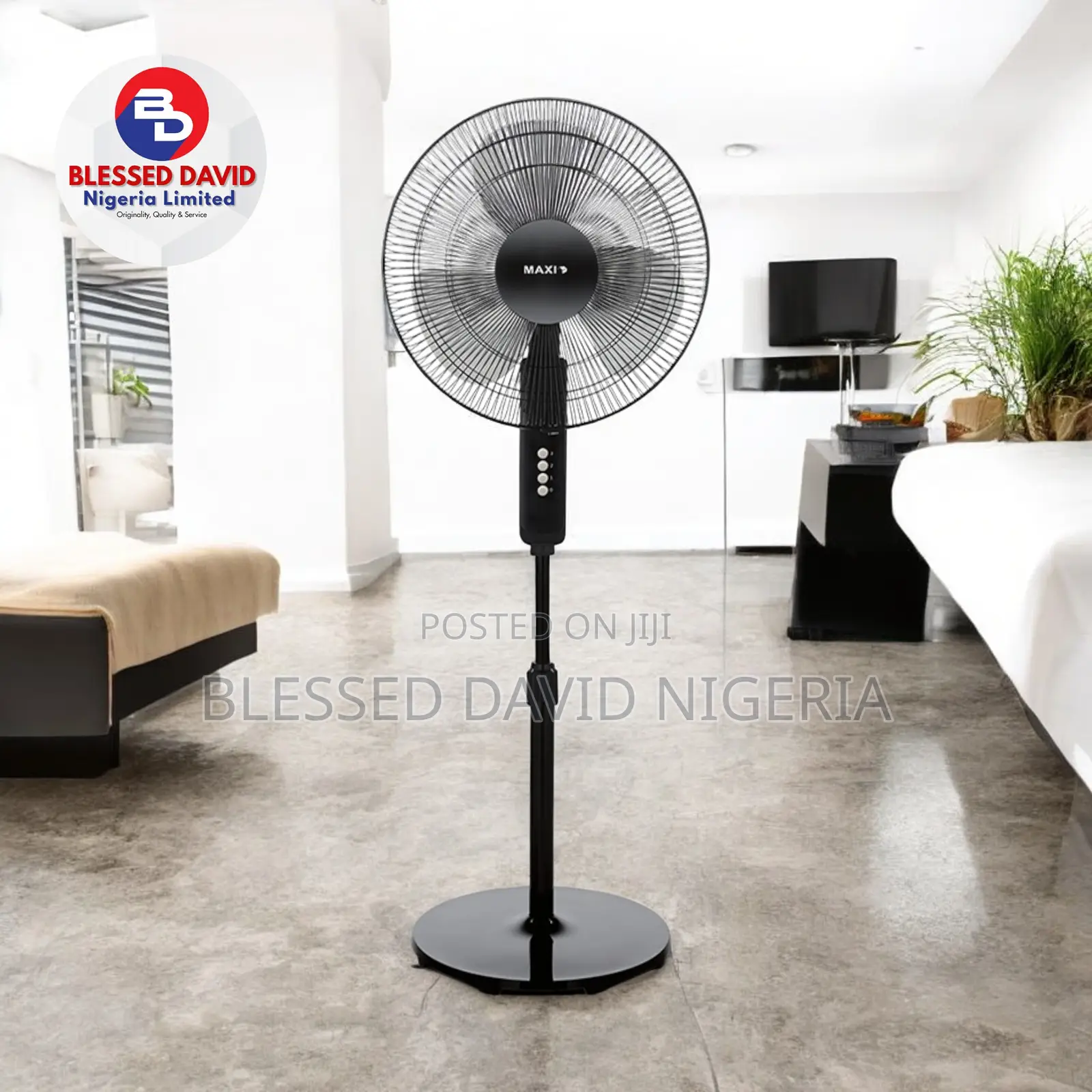 Maxi Standing Fan 16 Inch Black (40-19mr)