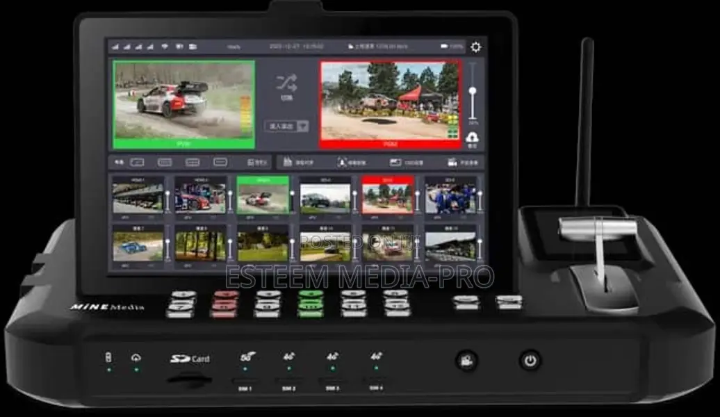 Mine R10 5G 4G Bonding Video Switcher 3 SDI 3 HMDI Input UVC