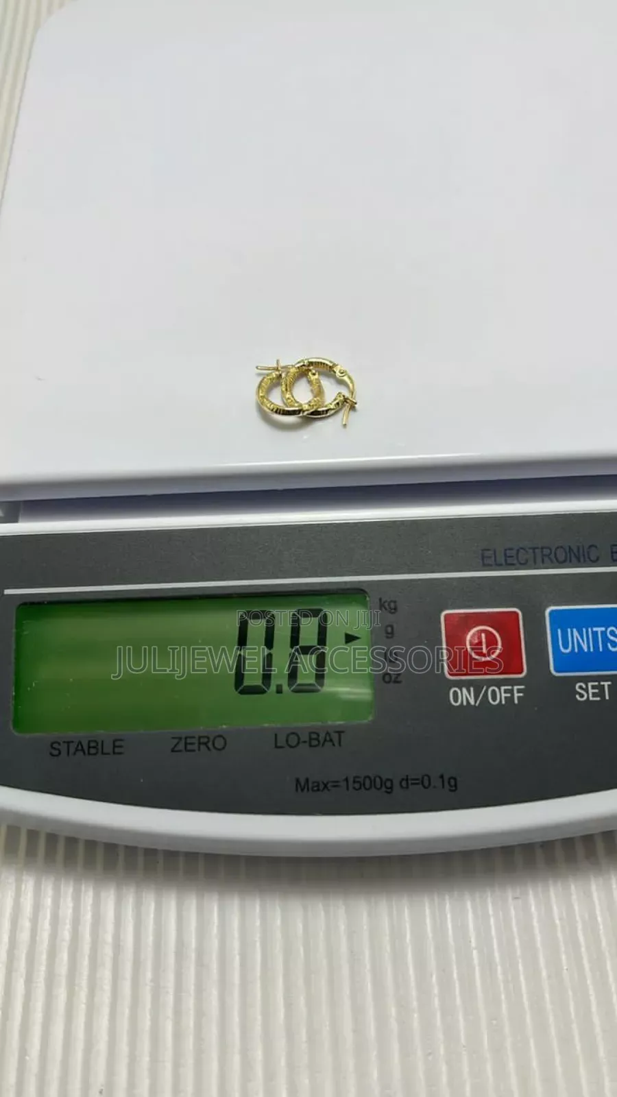 Hoops Unisex Round Earrings 18karat Dubai Pure Gold