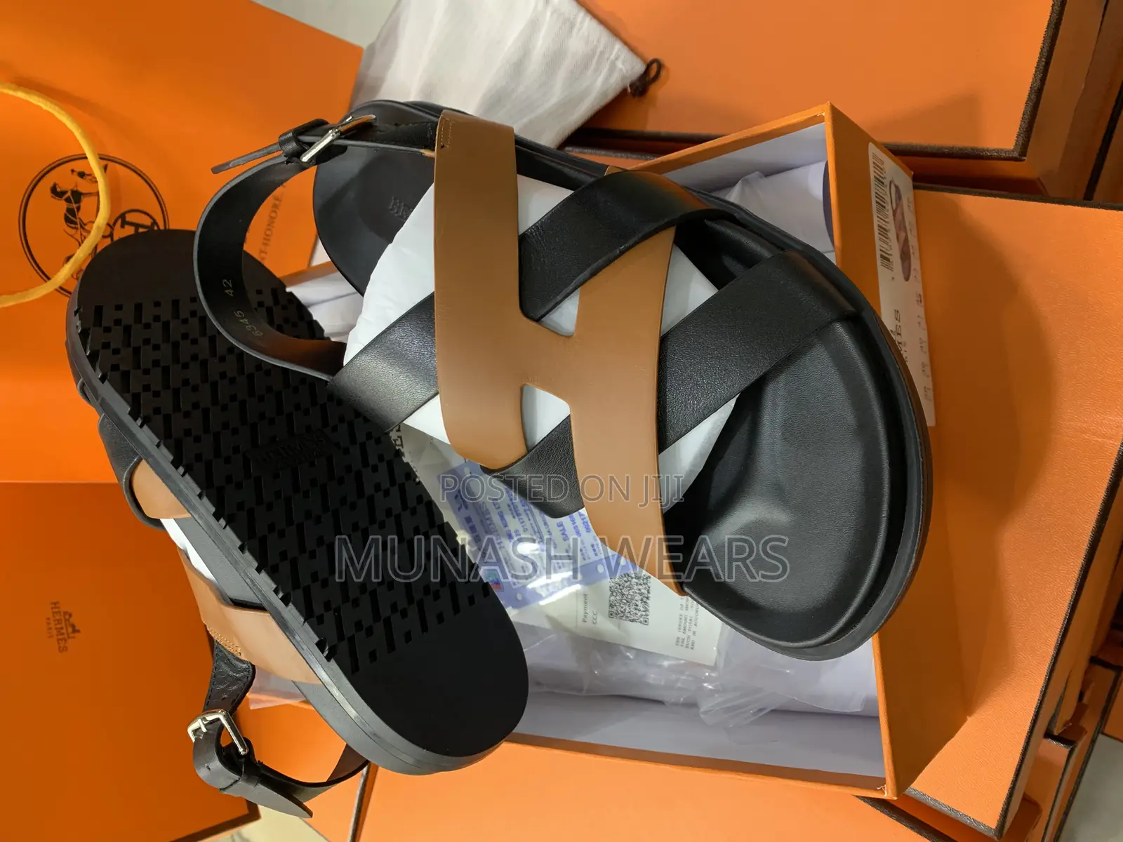 Original Hermes Leather Sandal
