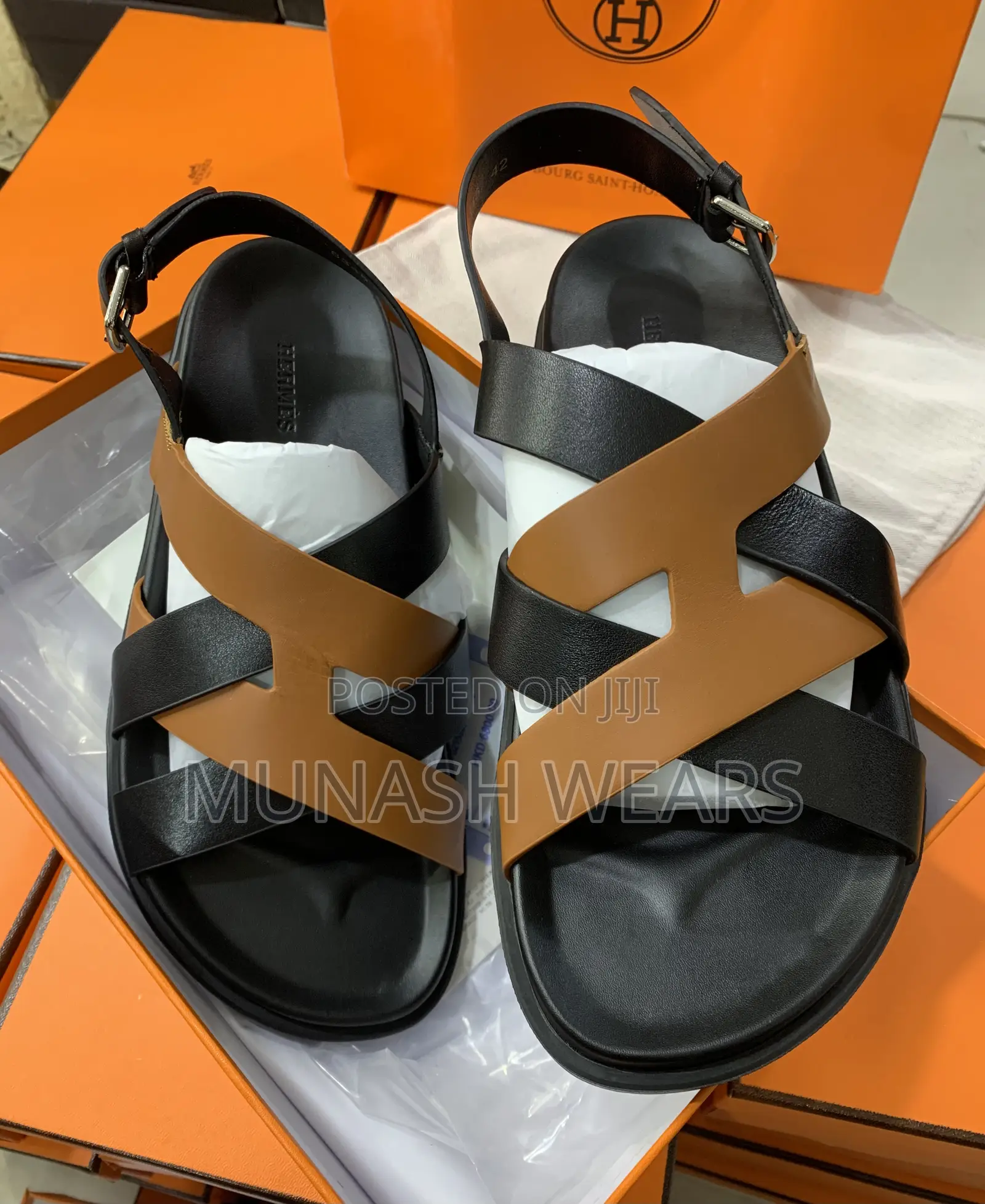 Original Hermes Leather Sandal