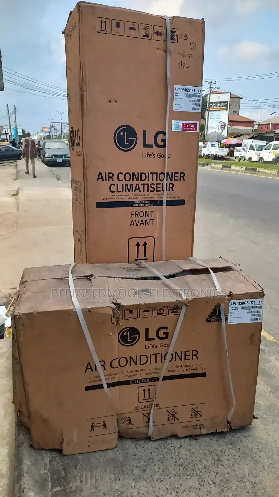 LG Standing Unit Inverter Ac 3 Hp Cooper Condenser 3 Yrs W