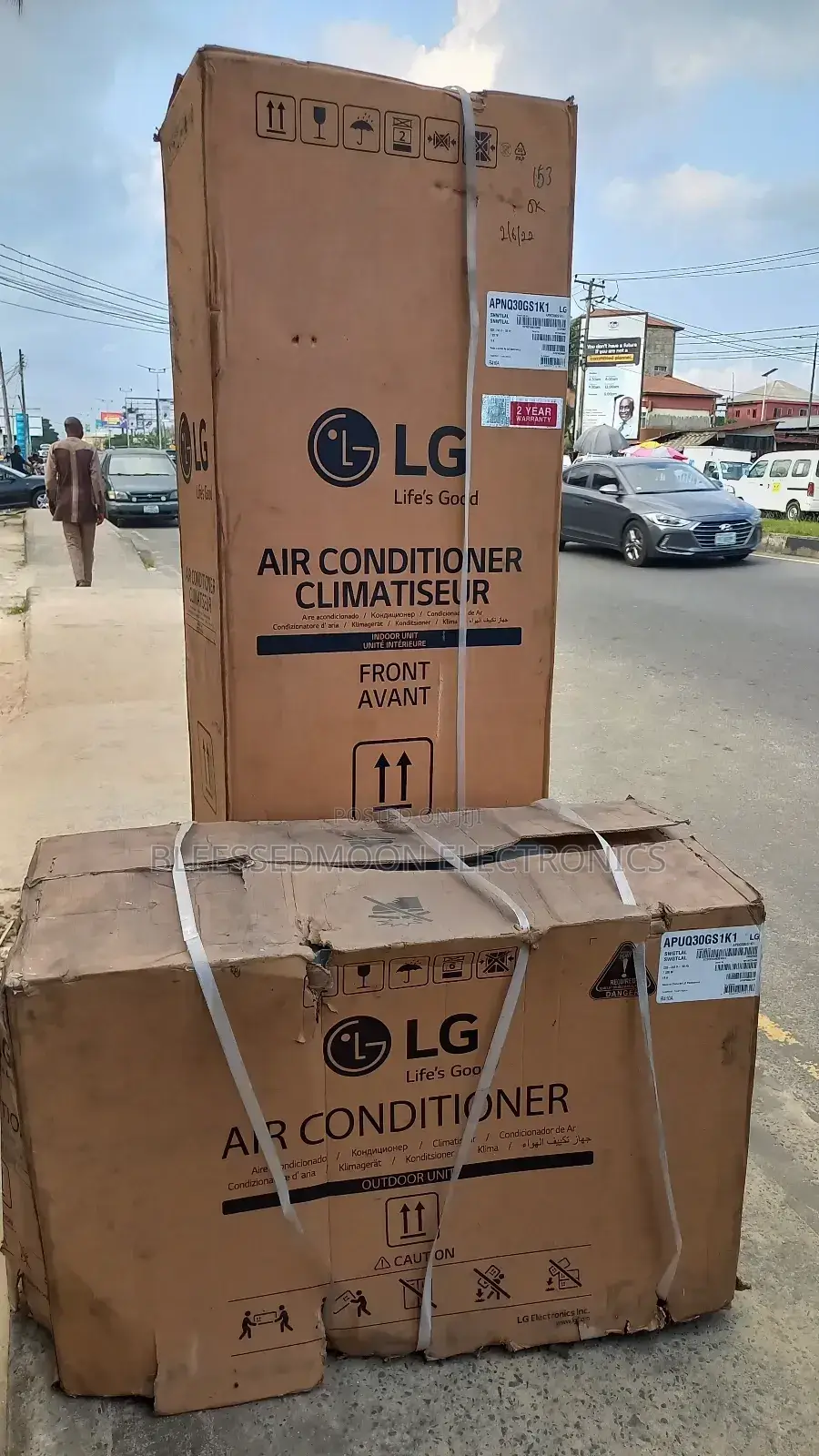 LG Standing Unit Inverter Ac 3 Hp Cooper Condenser 3 Yrs W