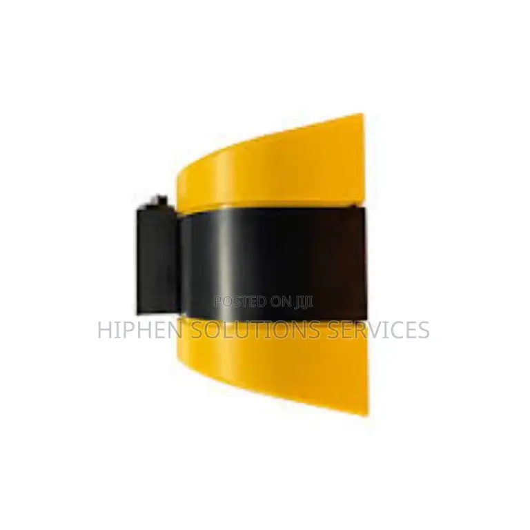Crowd Control Barrier With Retractable Belt - Wall Mount