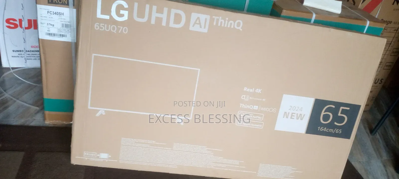 New Quality LG 65 Inches Frameless Smart Tv+Netflix-65uq70