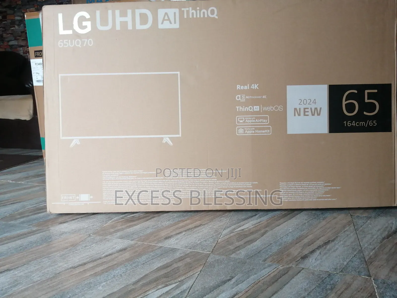 New Quality LG 65 Inches Frameless Smart Tv+Netflix-65uq70