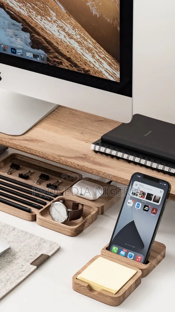 Unique Phone Holder and Tablet Stand - 100% Wood