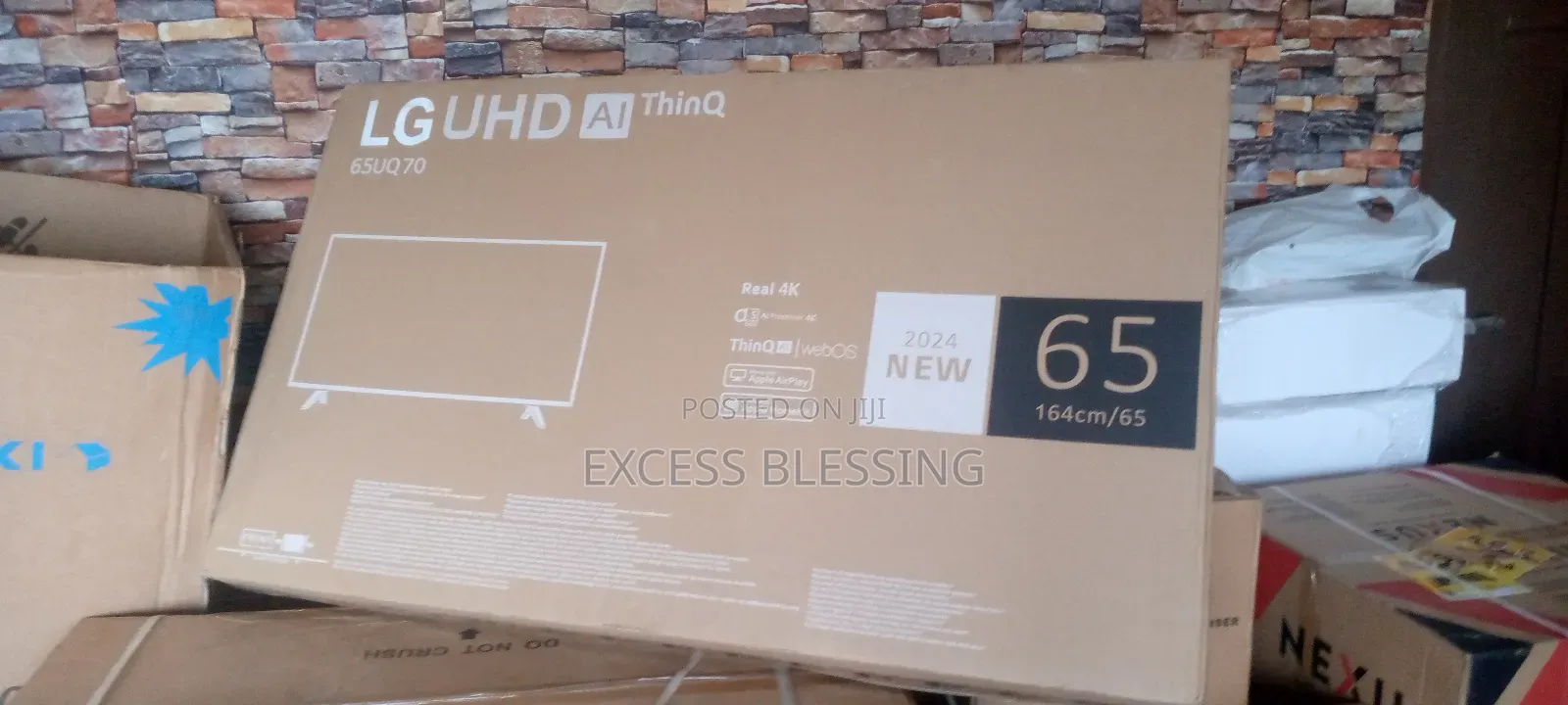 Original New LG Frameless 65" Smart TV+Mira-cast-65uq70