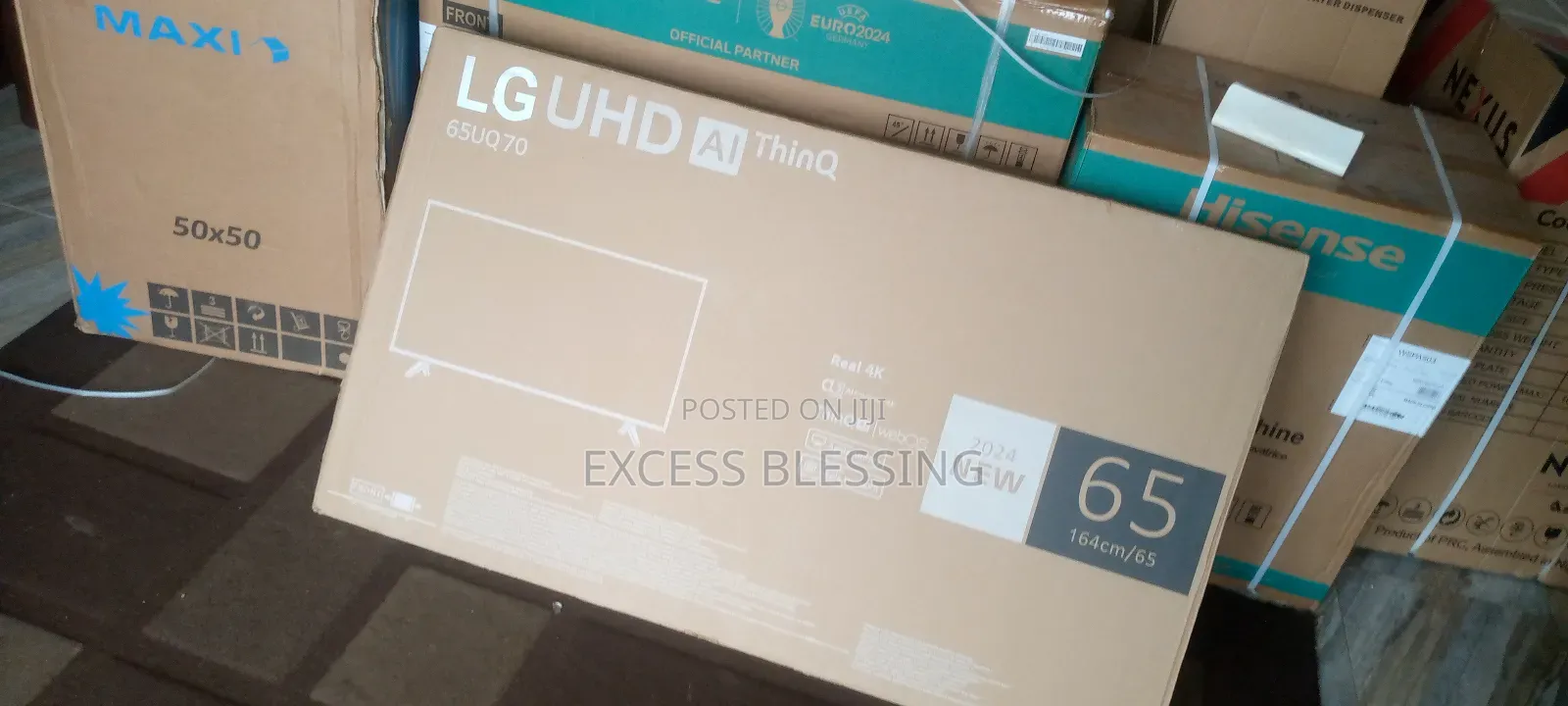 Introducing the New Frameless 65" LG Smart Tv+Wi-Fi-65uq70