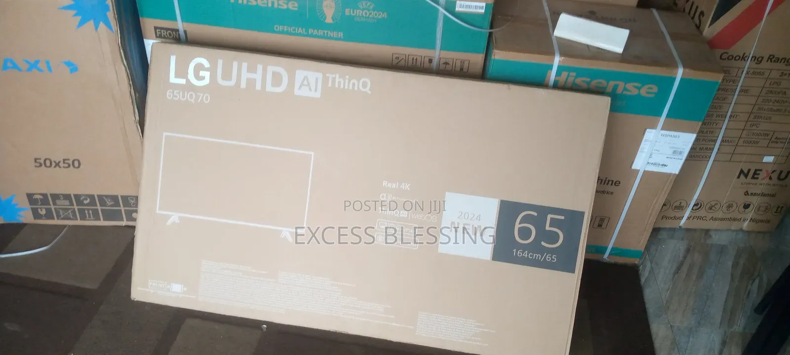 Quality Frameless LG 65" Smart Tv+Youtube-65uq70