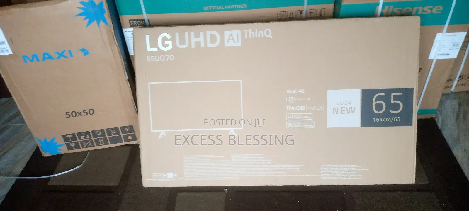 Frameless Quality LG 65" Smart Tv+Bluetooth and Wifi-65uq70
