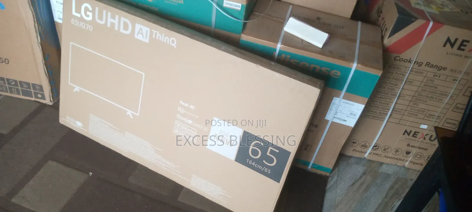 New Original Frameless LG 65" Smart TV+Netflix -65uq70