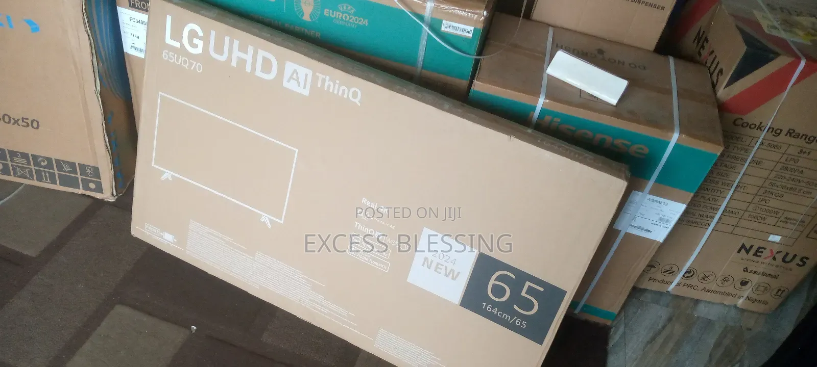 New Original Frameless LG 65" Smart TV+Netflix -65uq70