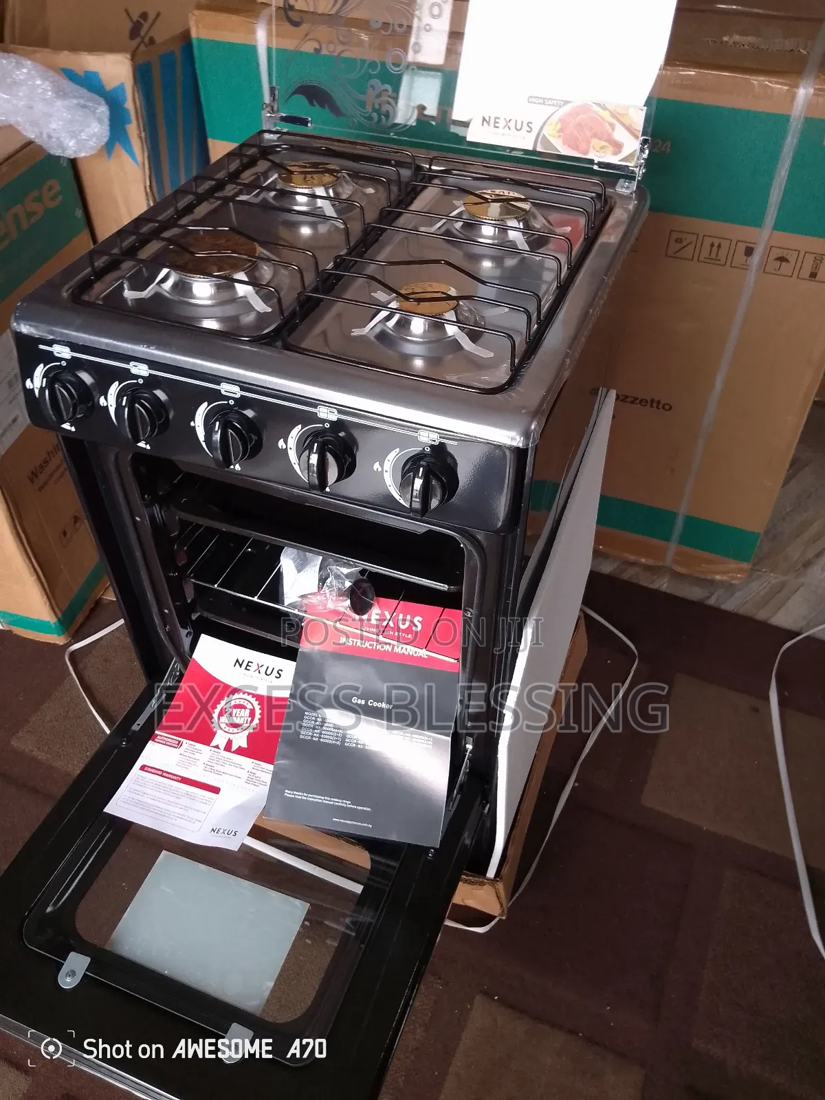 Nexus 50/50 4 Burners Gas Cooker-Nx 5055