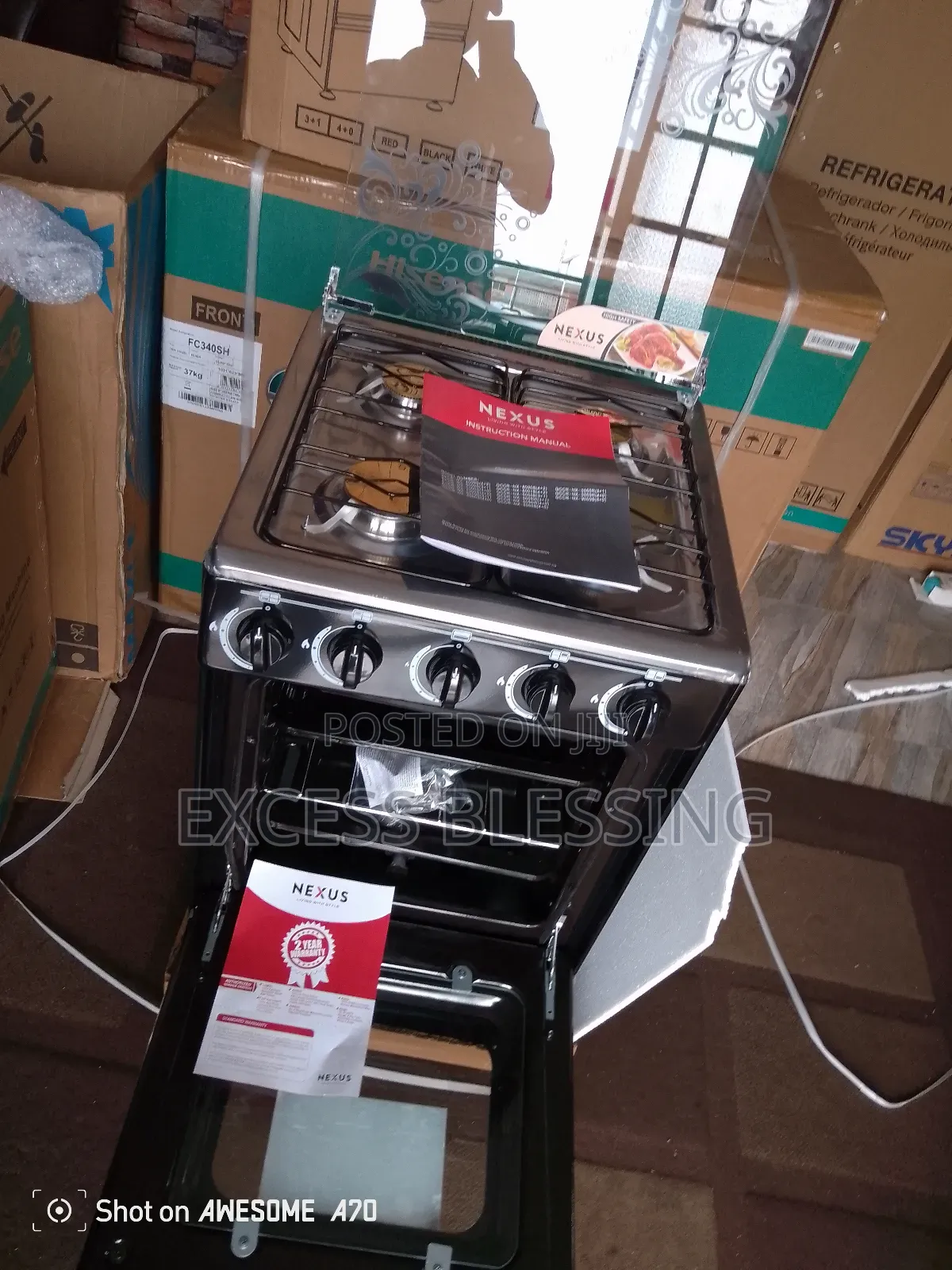 Brand New Original 4 Burners Nexus 50/50 Gas Cooker_nx5055