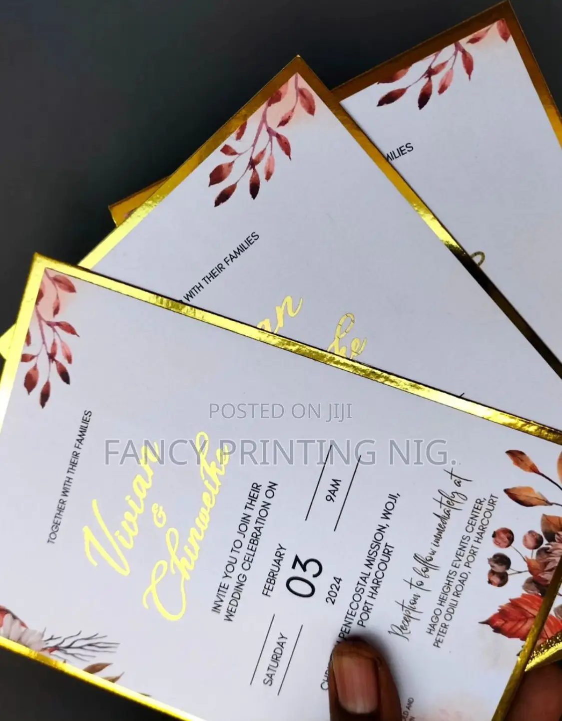 Custom Wedding Invitation Cards – High Quality Quick Delivery