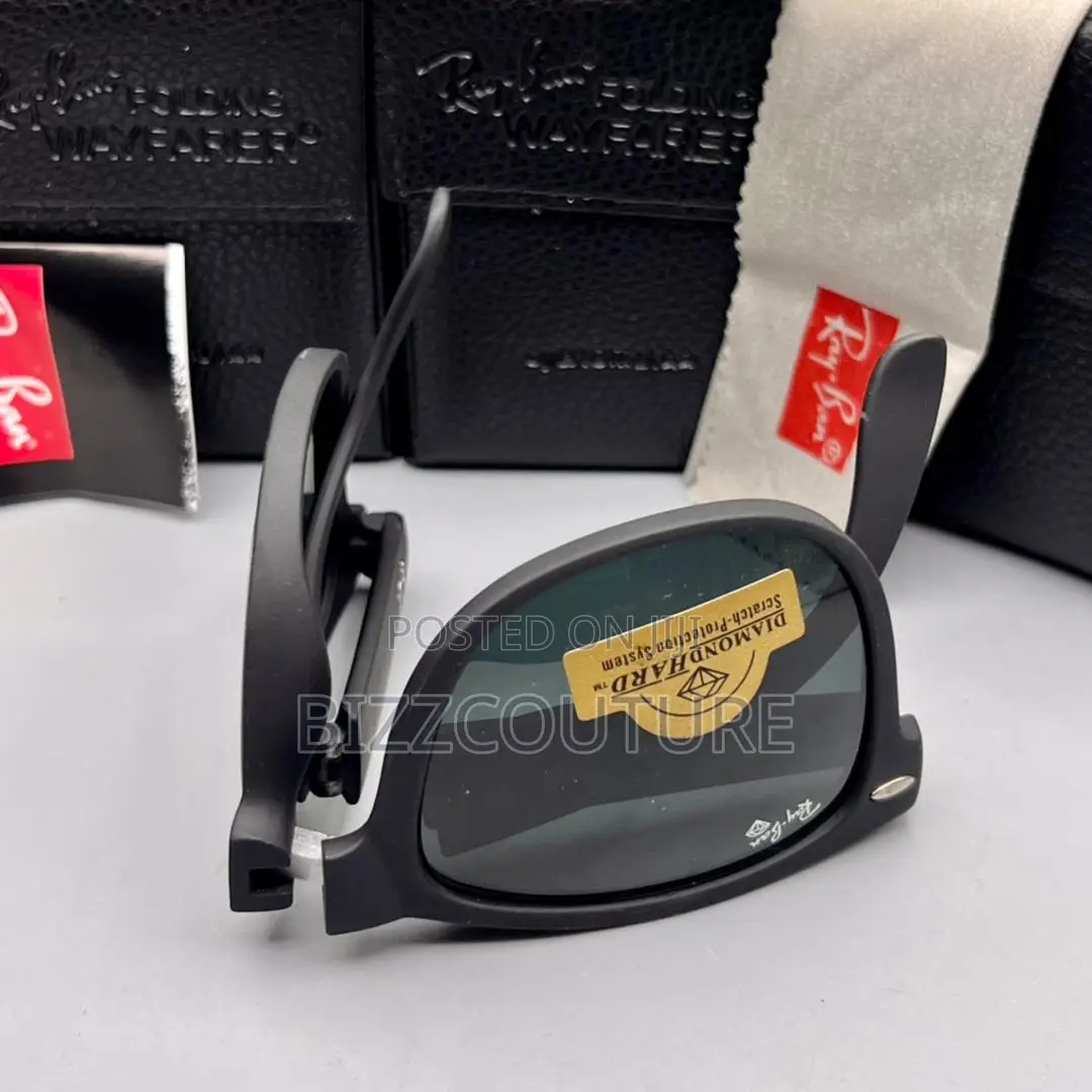 Original Rayban Eye Wear Tinted Black Sunglasses in Store