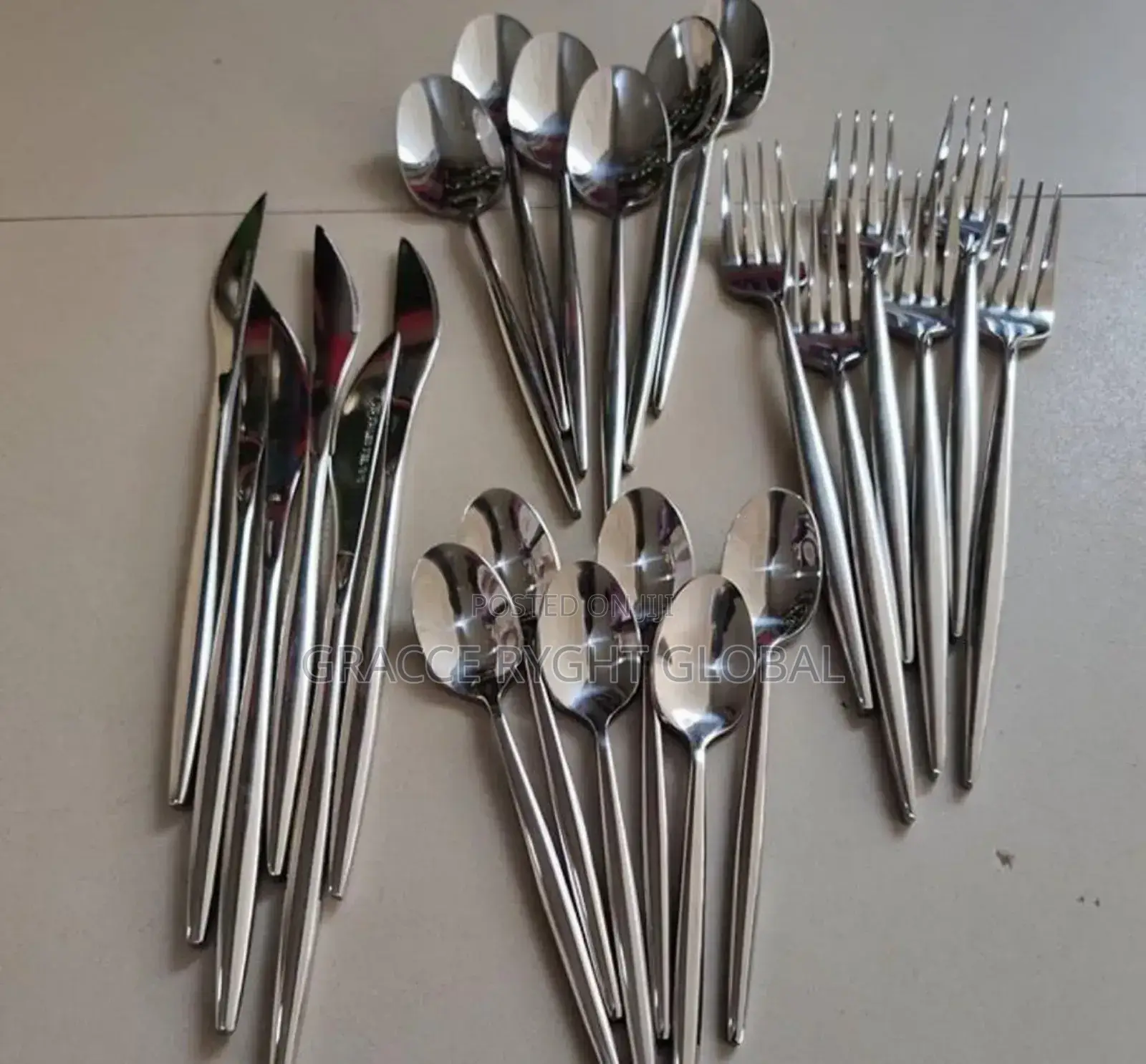 24pcs Pencil Design Stainless Steel Cutlery
