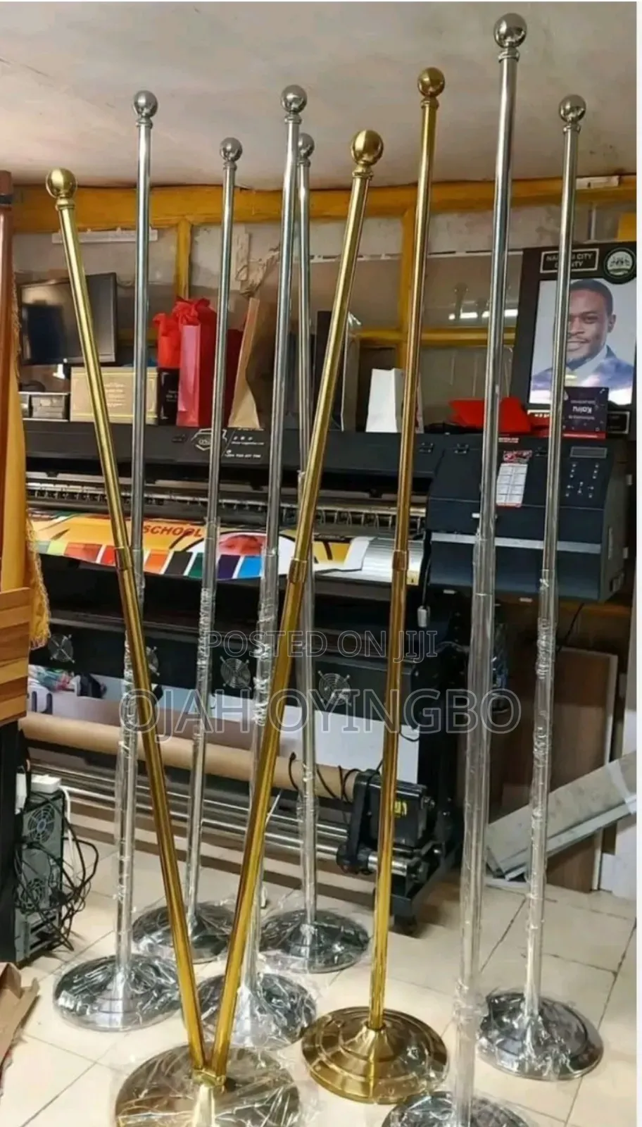 Premium Flag Stands – Heavy-Duty Office Event Poles