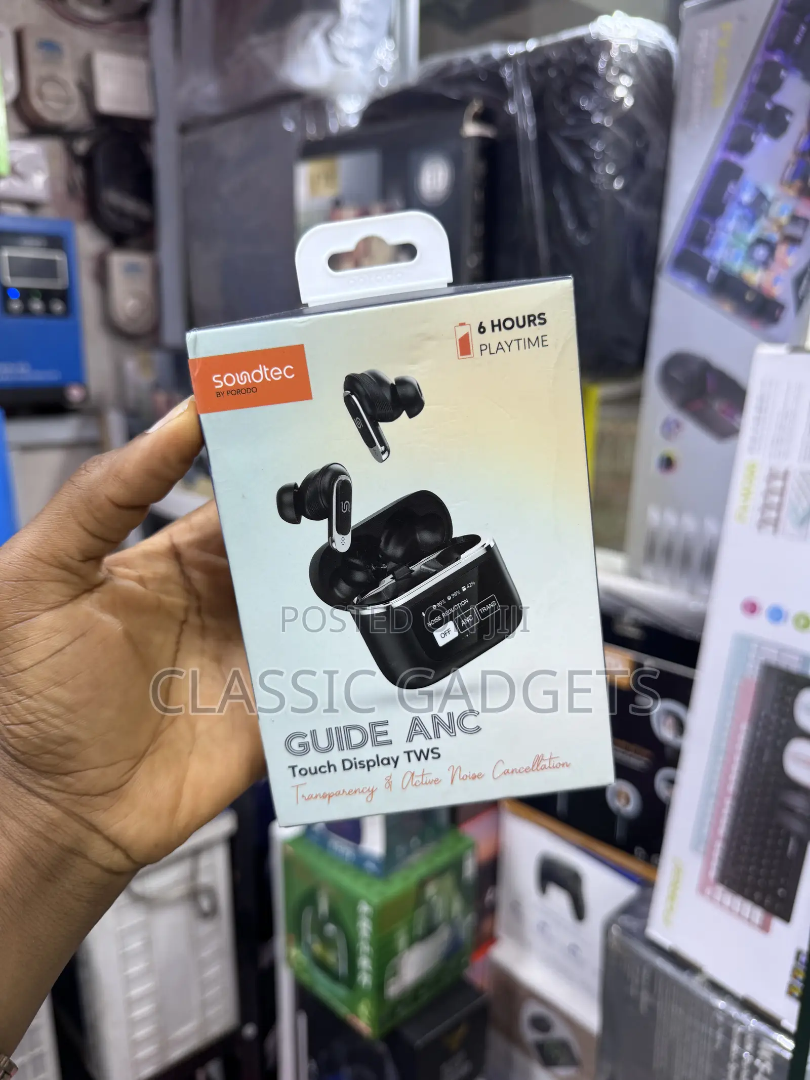 Porodo Soundtec Guide ANC TWS Earbuds With Touch Screen