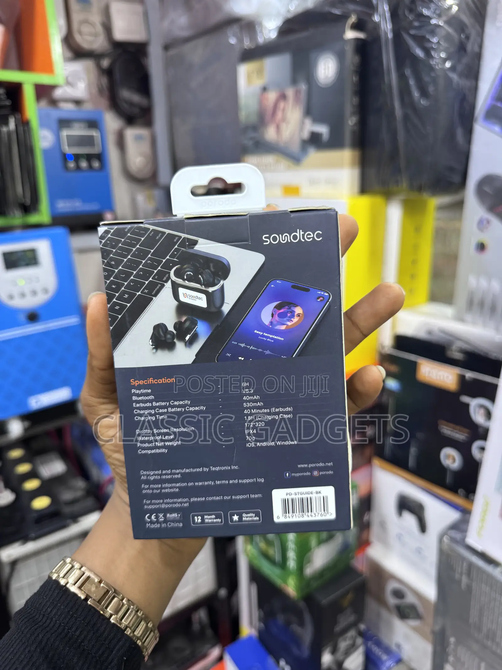 Porodo Soundtec Guide ANC TWS Earbuds With Touch Screen