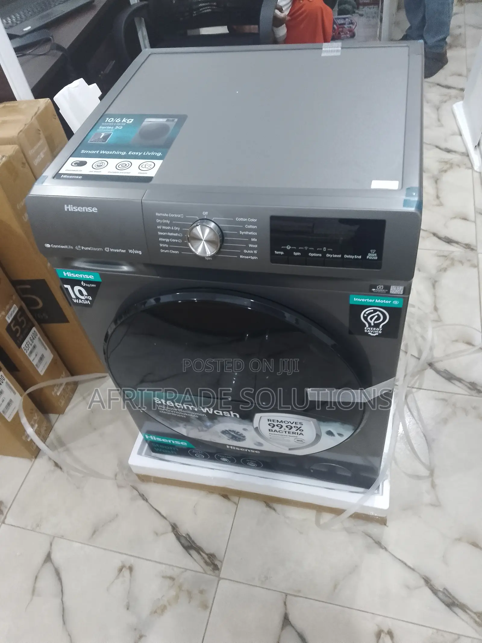 Hisense 10kg Automatic Washing Machine- Steam Refresh