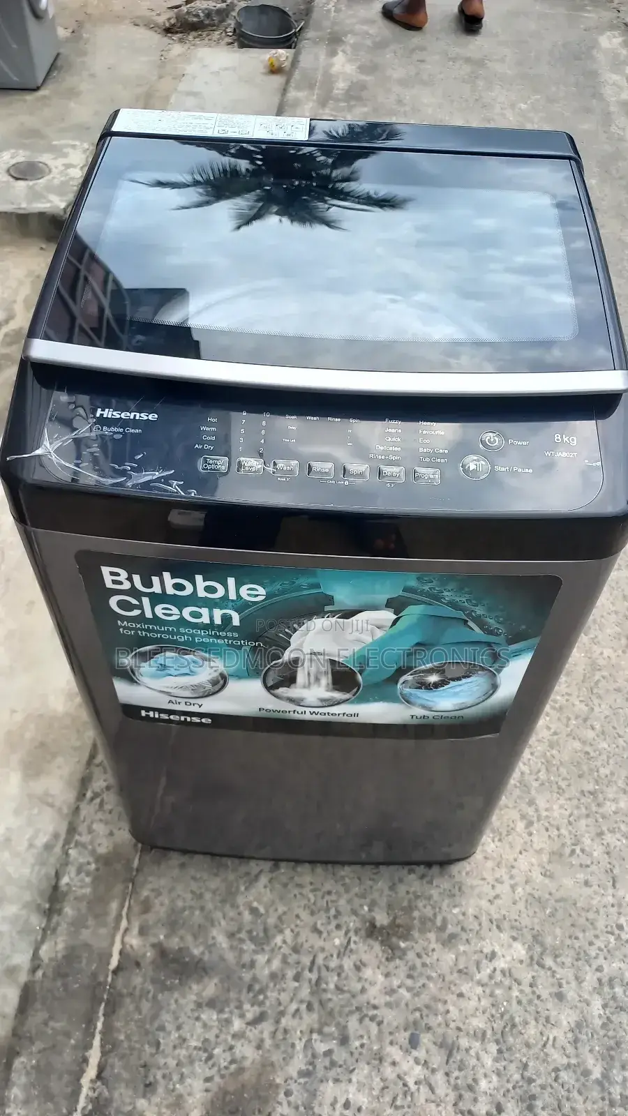 Hisense Bubble Clean Inverter Top Load Washing Machine 8kg