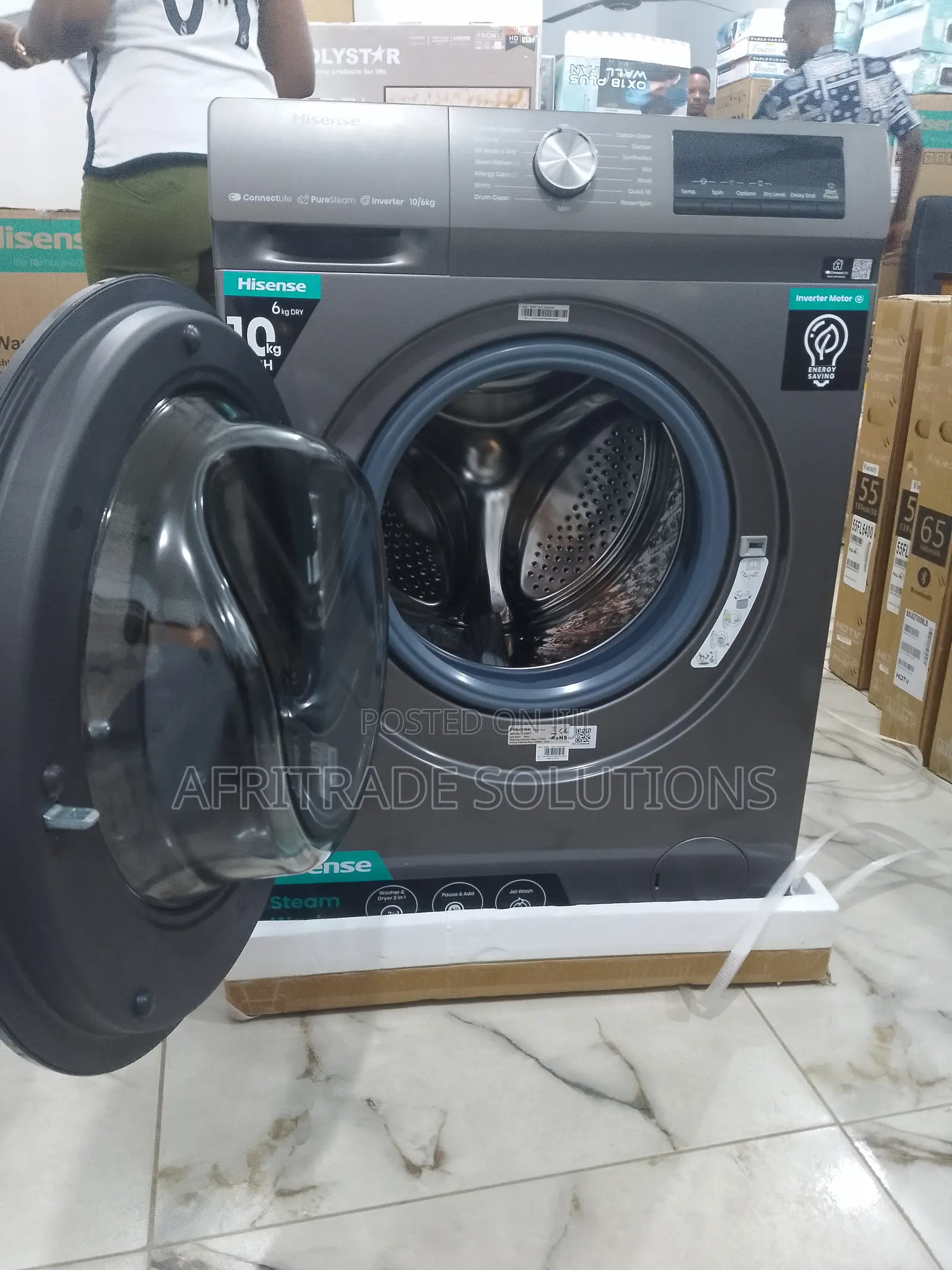 Hisense Automatic Strong Washing Machine 10kg Wm1043bt
