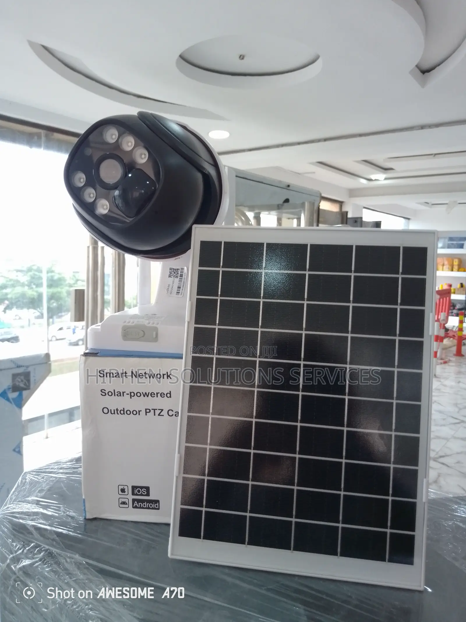 Solar Panel Battery Powered Wifi Bullet Camera Outdoor