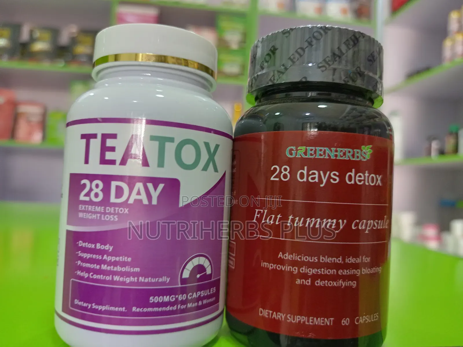 Teatox 28 Day + 28 Days Detox for Flat Belly Body Fitting