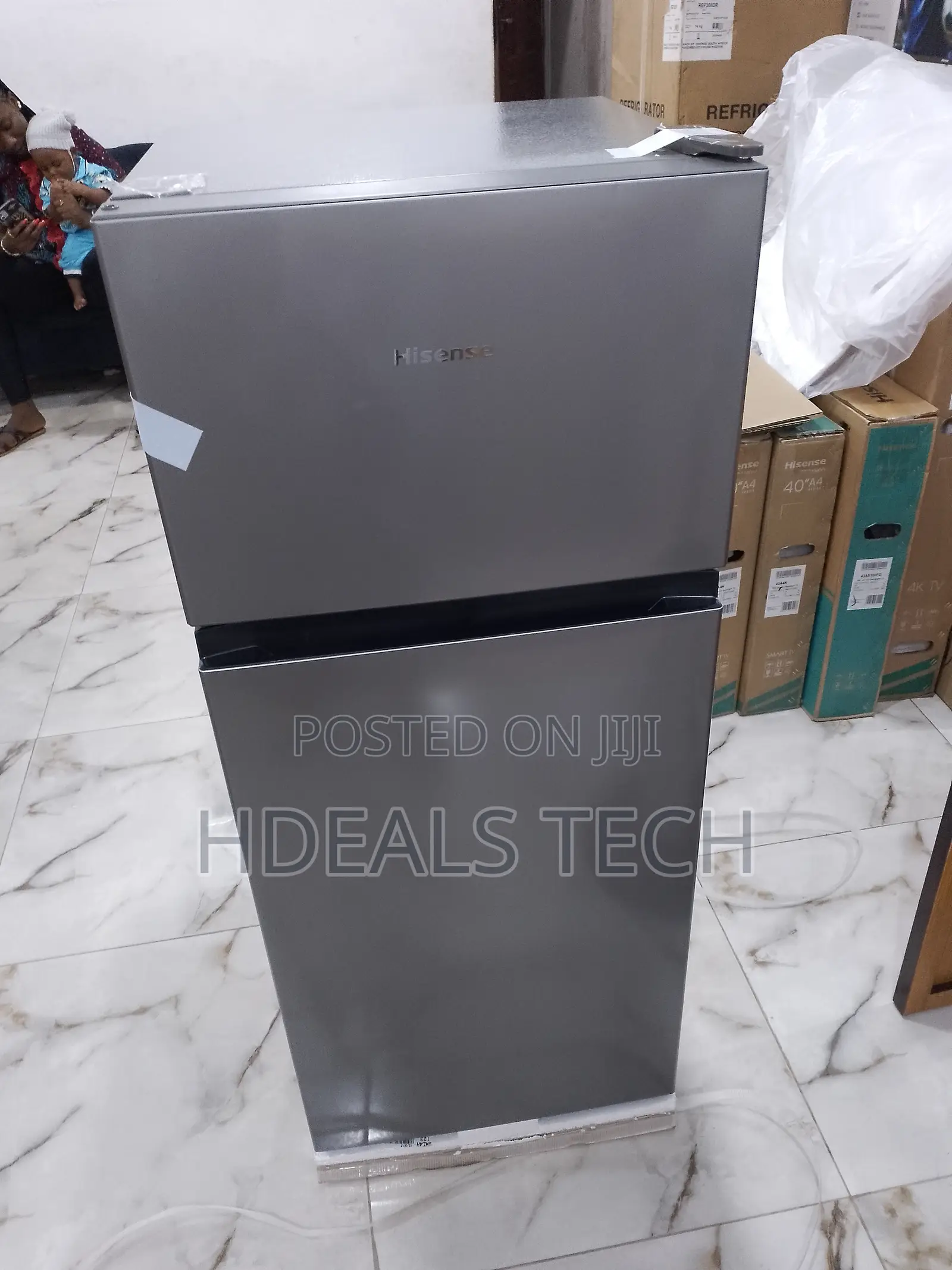 Hisense 124L Top Mount Double Door Refrigerator