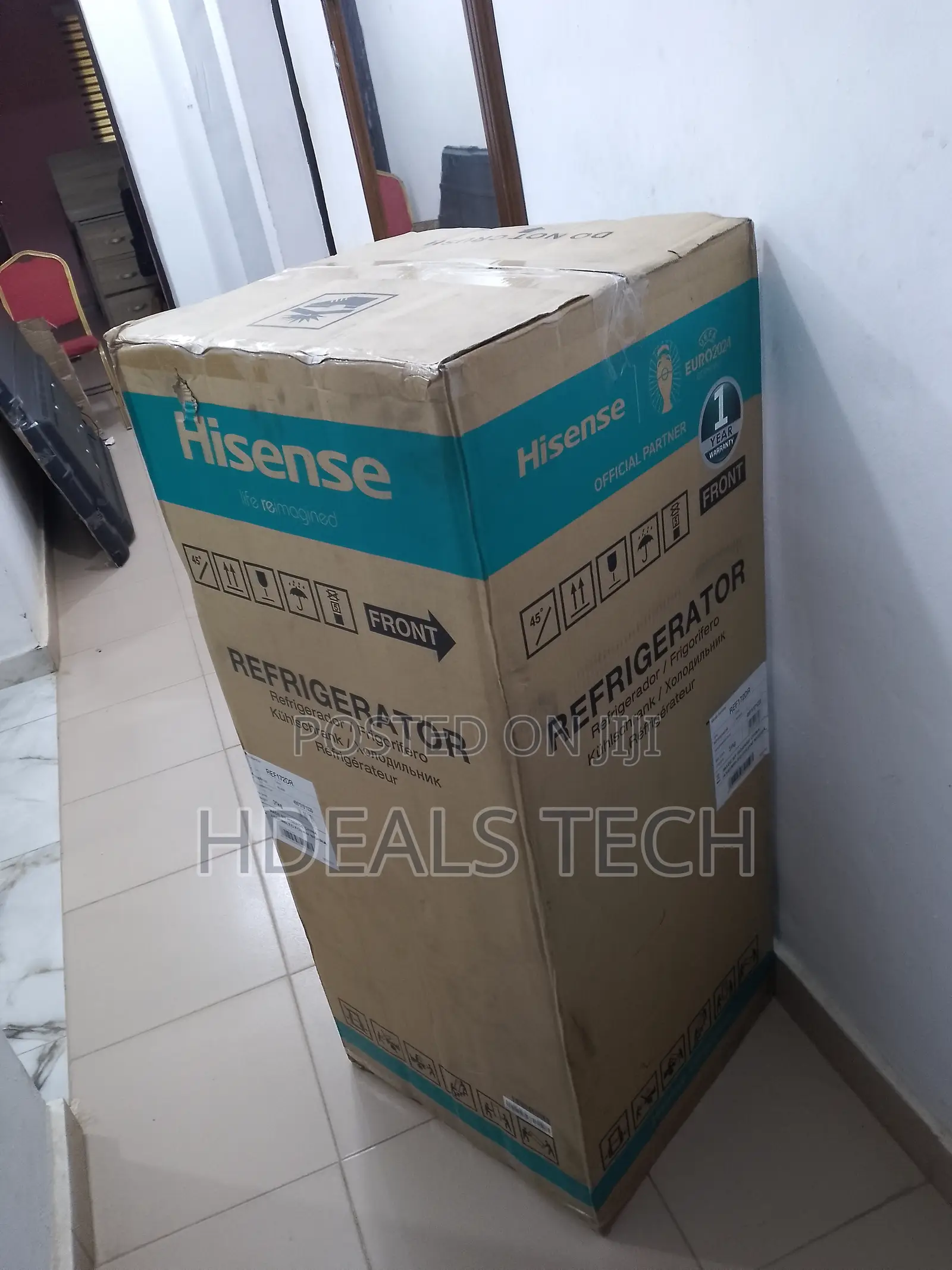 Brand New Hisense Double Door - 124litres Refrigerator 