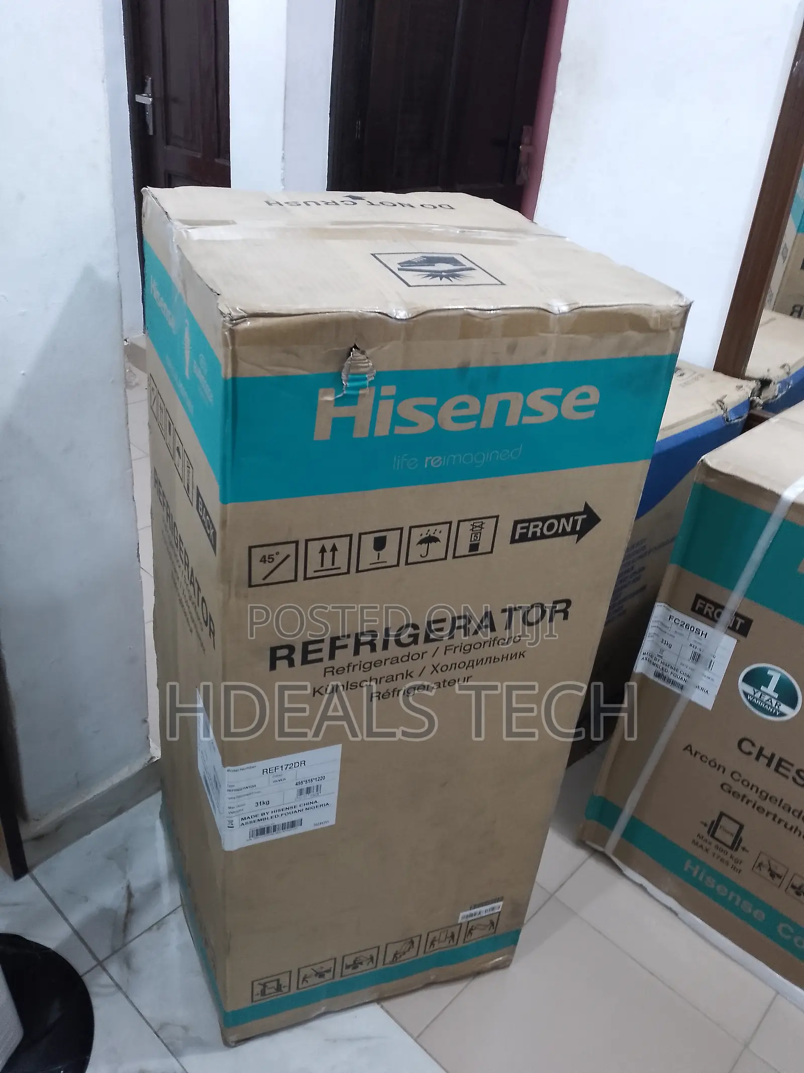 New Product - Hisense Refrigerator 124L Double Door 