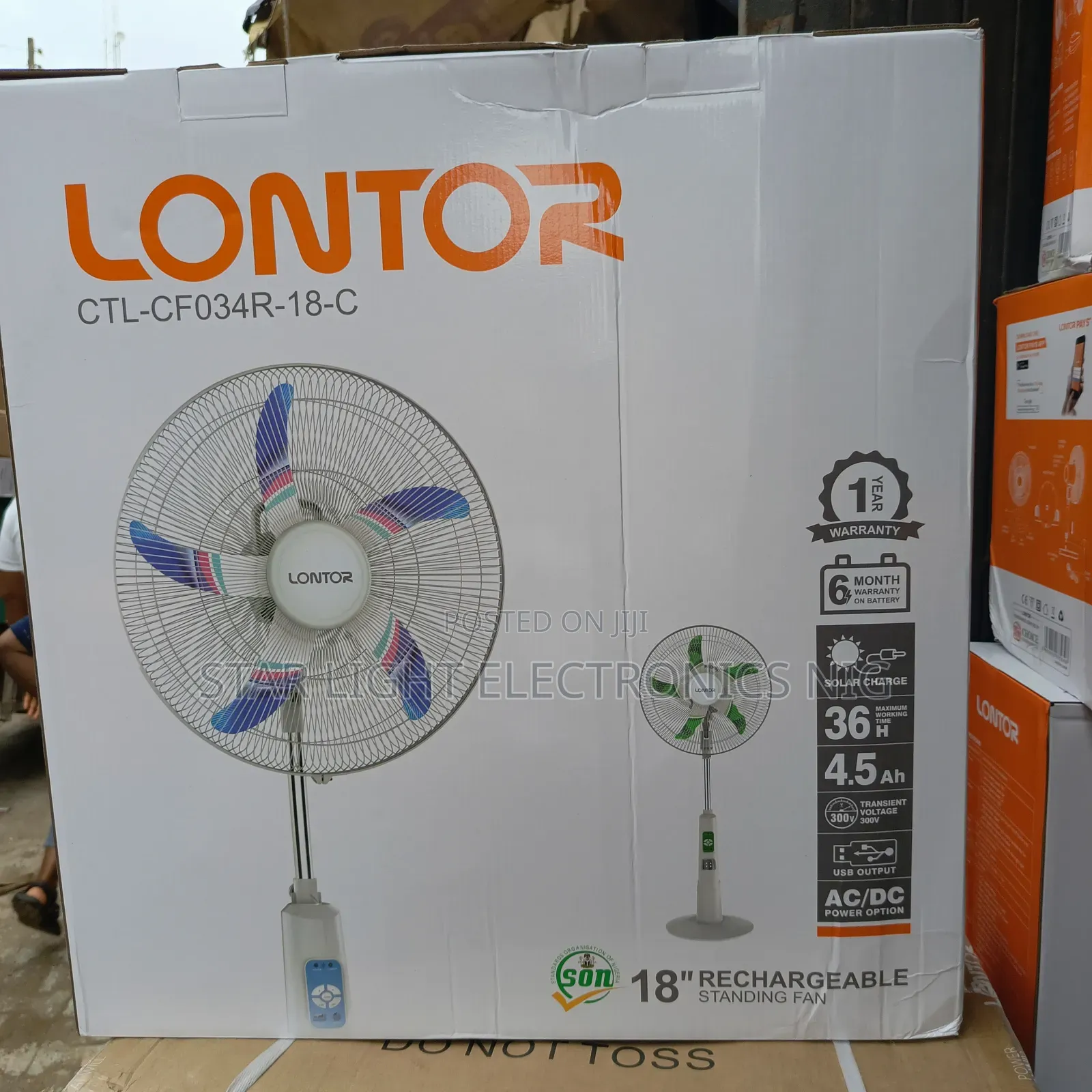 18" Rechargeable Fan Lontor