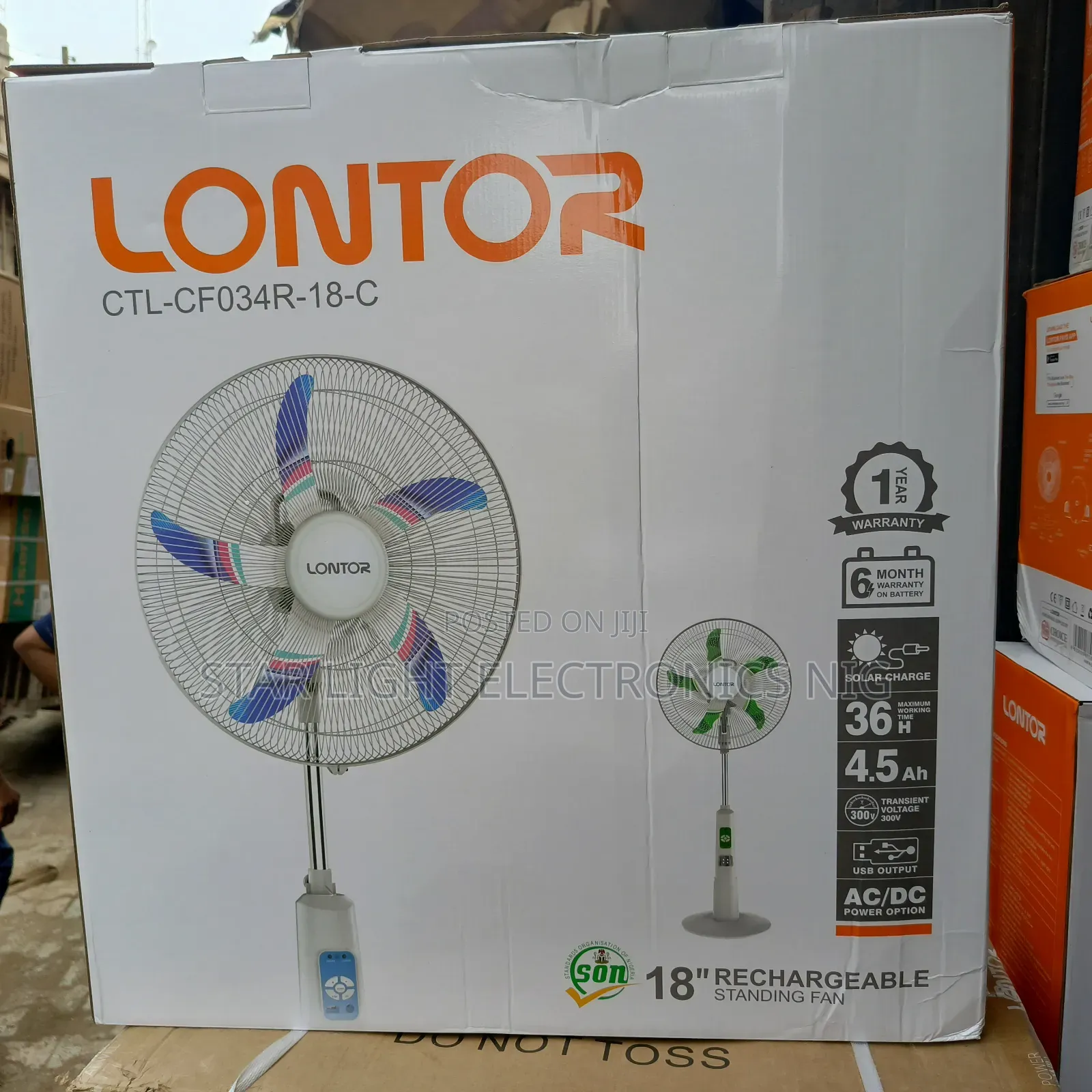 18" Rechargeable Fan Lontor