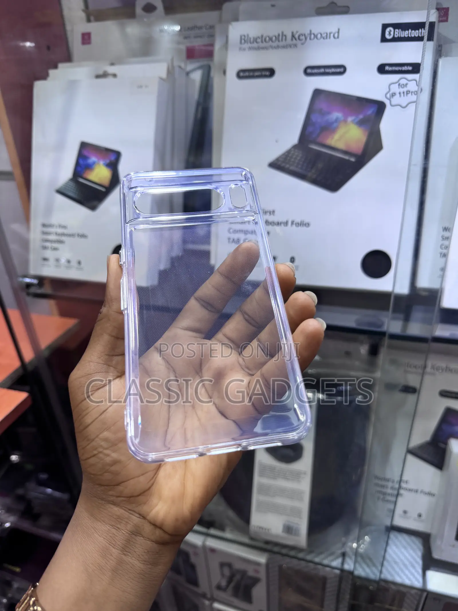 Soft Rubber Transparent Cover for Google Pixel 9 to 9 Pro