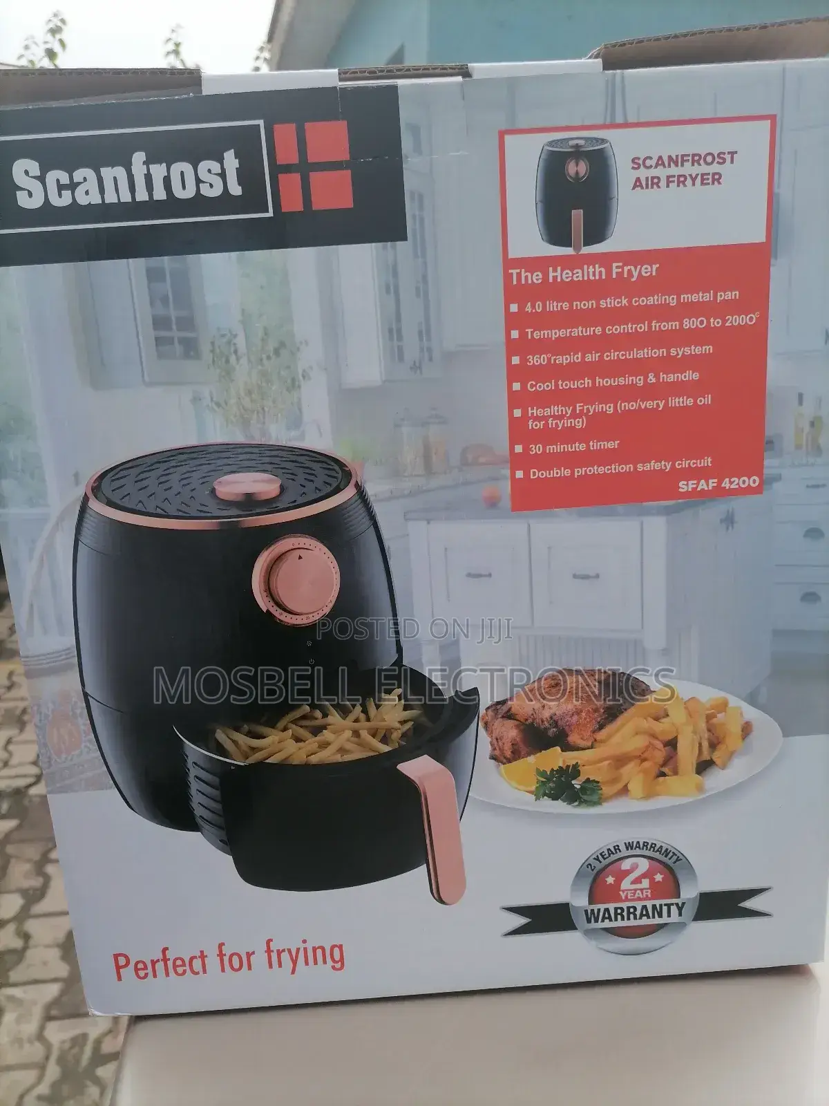 Scanfrost Airfryer 5.5litres Black