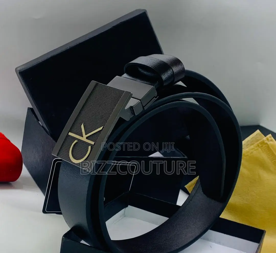 Original CALVIN Klein Black Leather Belt Is Available Now
