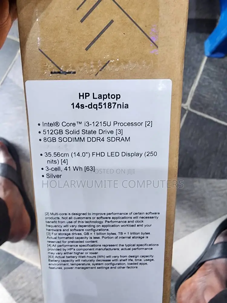 New Laptop HP 14S 8GB Intel Core I3 SSD 512GB