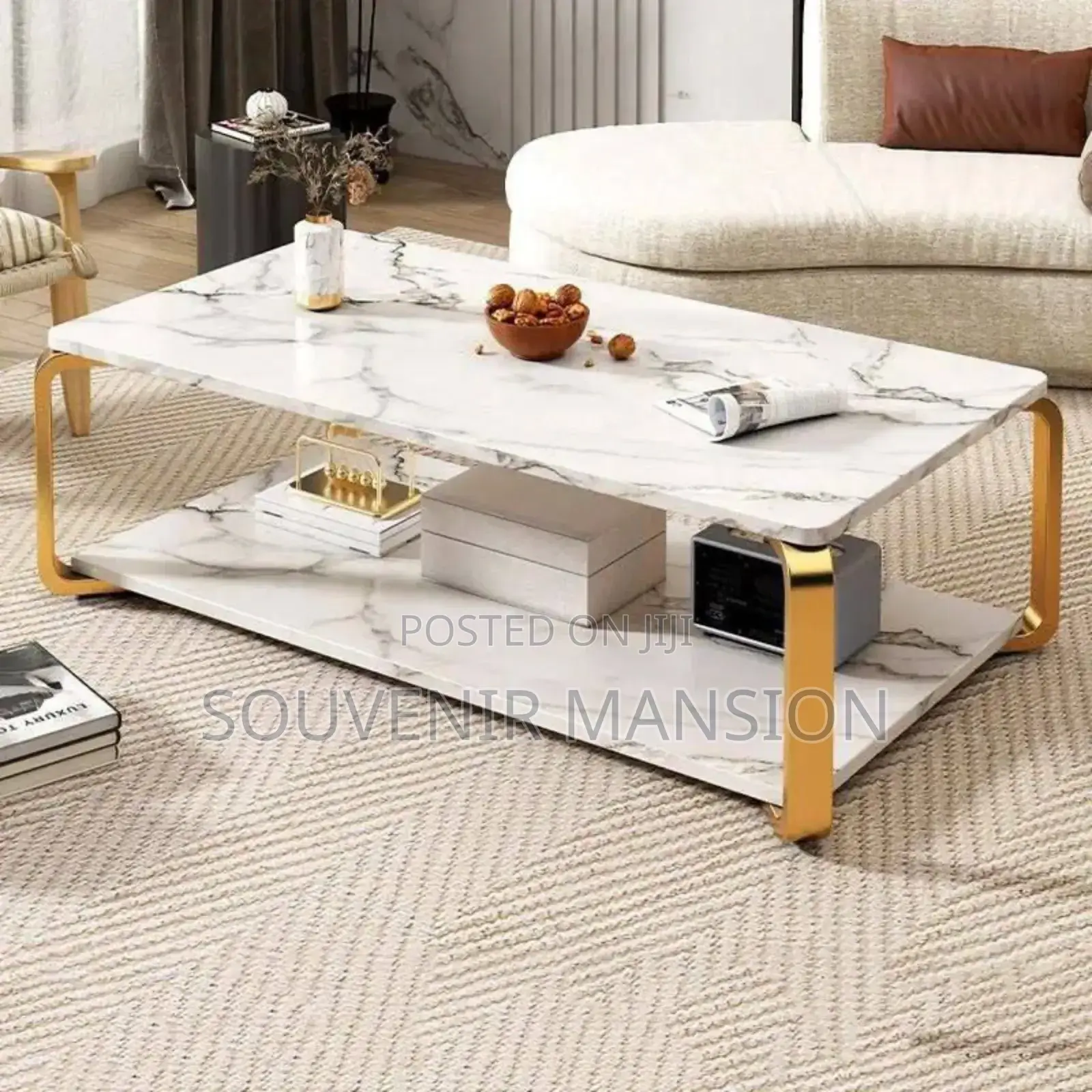 Faux Marble Center Table
