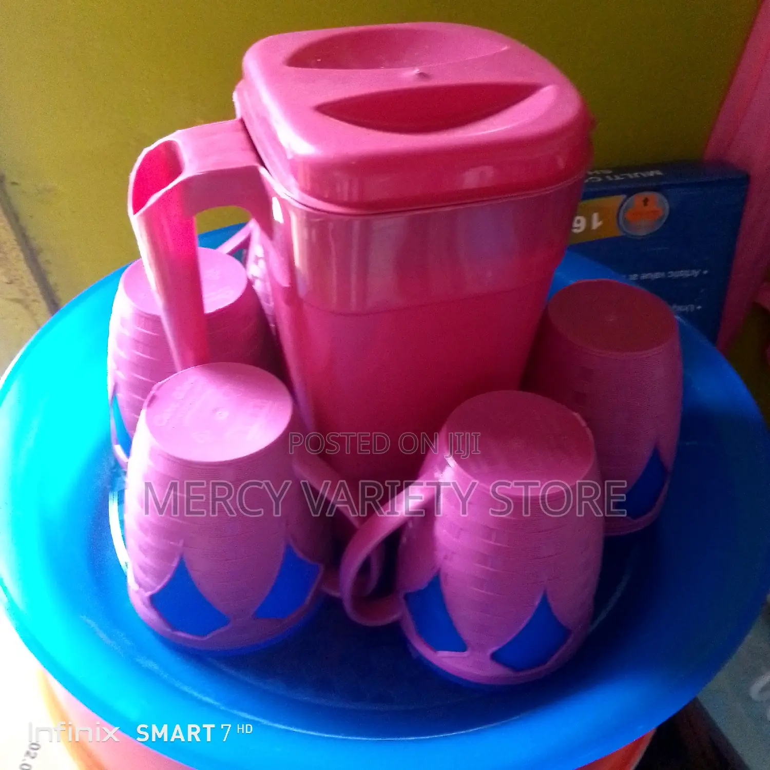 Plastic Jug Cups Set