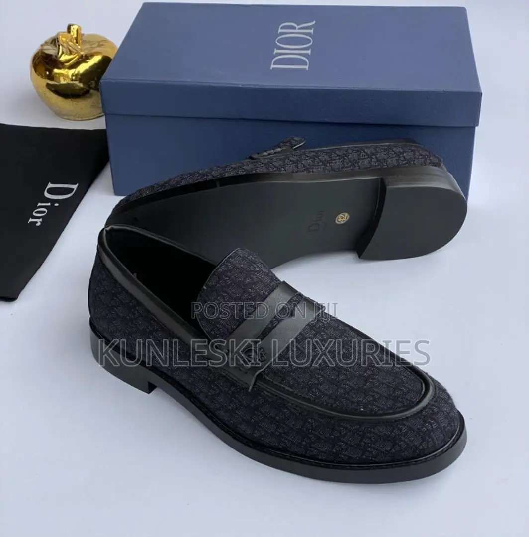 Original Dior Men Loafers Leather Shoes for Men
