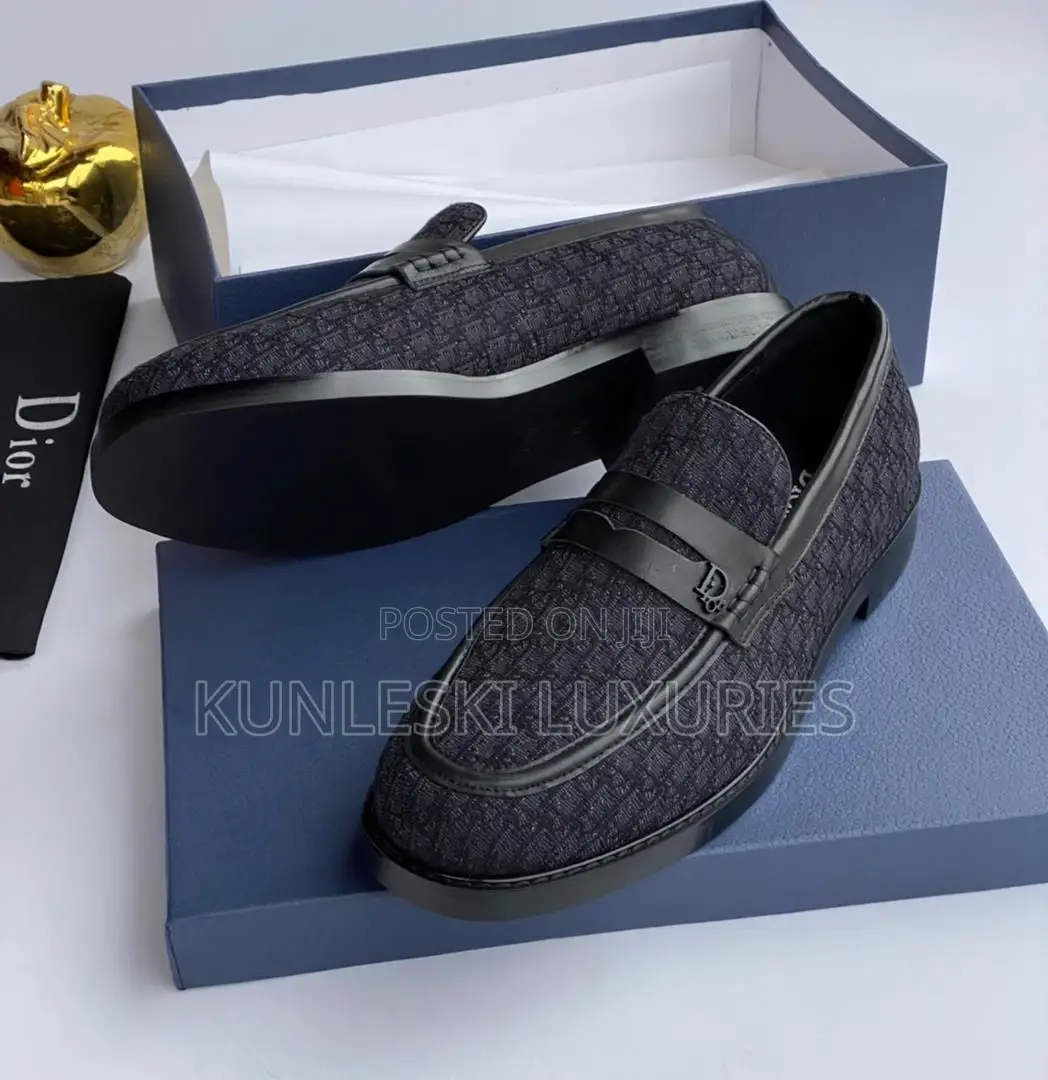 Original Dior Men Loafers Leather Shoes for Men