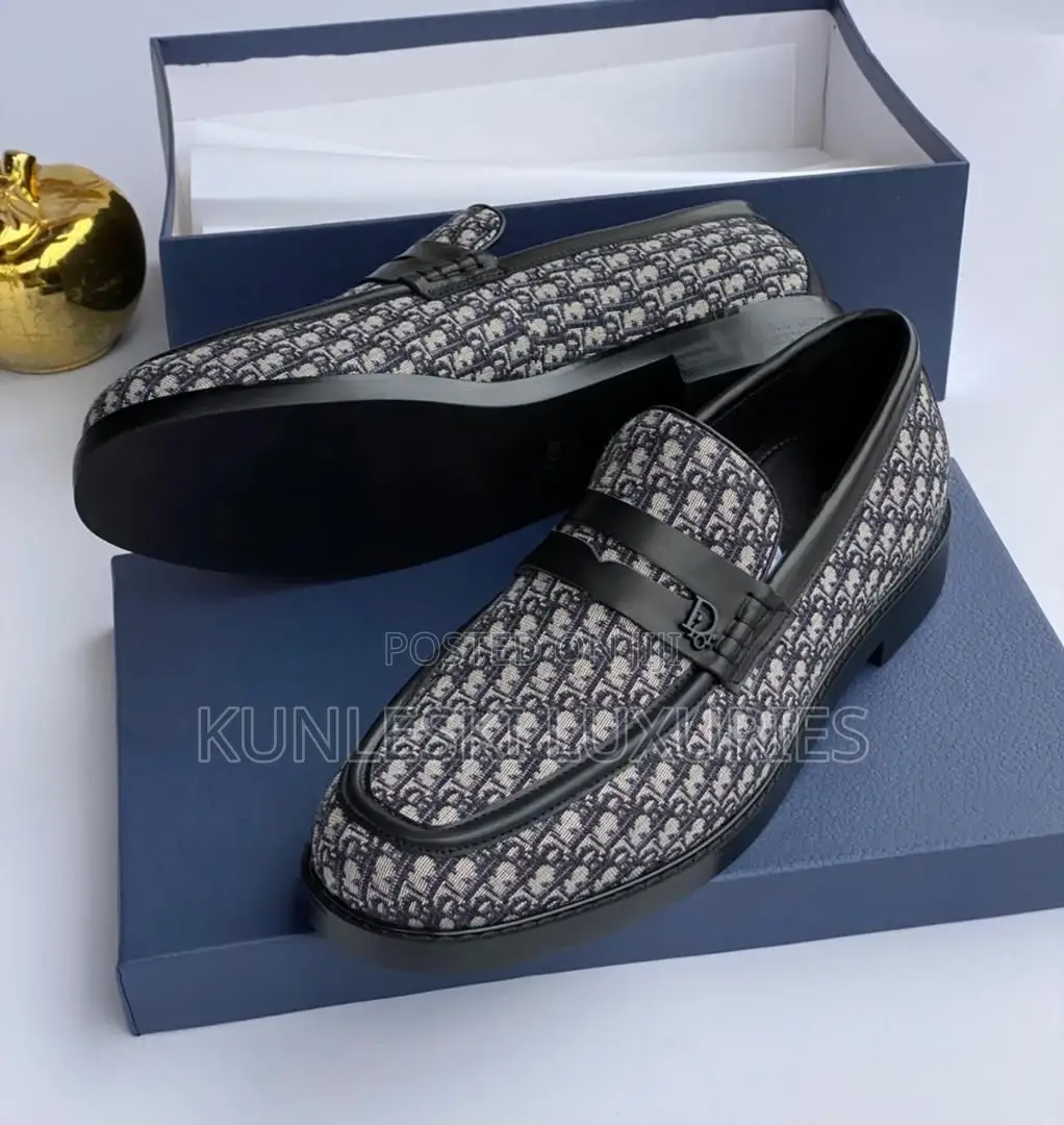Original Dior Men Loafers Leather Shoes for Men